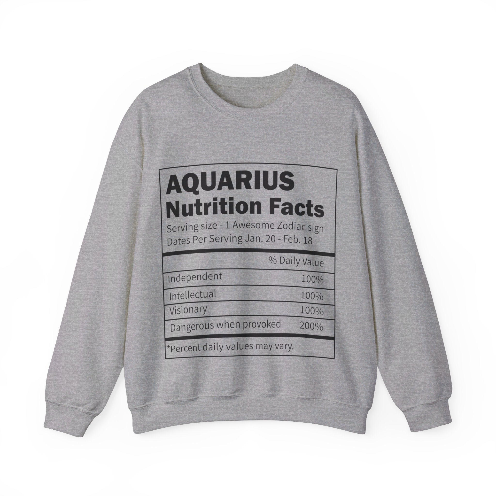 Zodiac Sign Nutrition Facts Sweatshirt, Horoscopes Shirt, Astrology Shirt, Summer Tees, Birthday Gift Ideas for Best Friends, Girl Friends