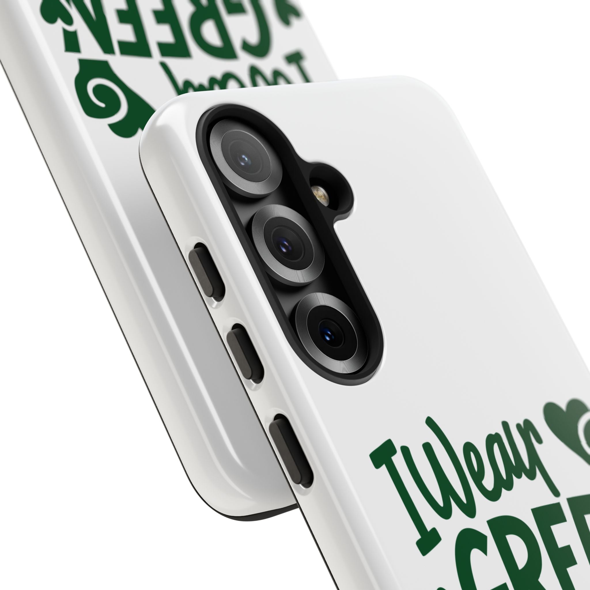 I Wear Green For Mental Health Awareness Phone Cases, Mental Health Matters Phone Case, Inspirational Phone Case, Motivational Phone Case, iPhone, Google Pixel & Samsung Galaxy
