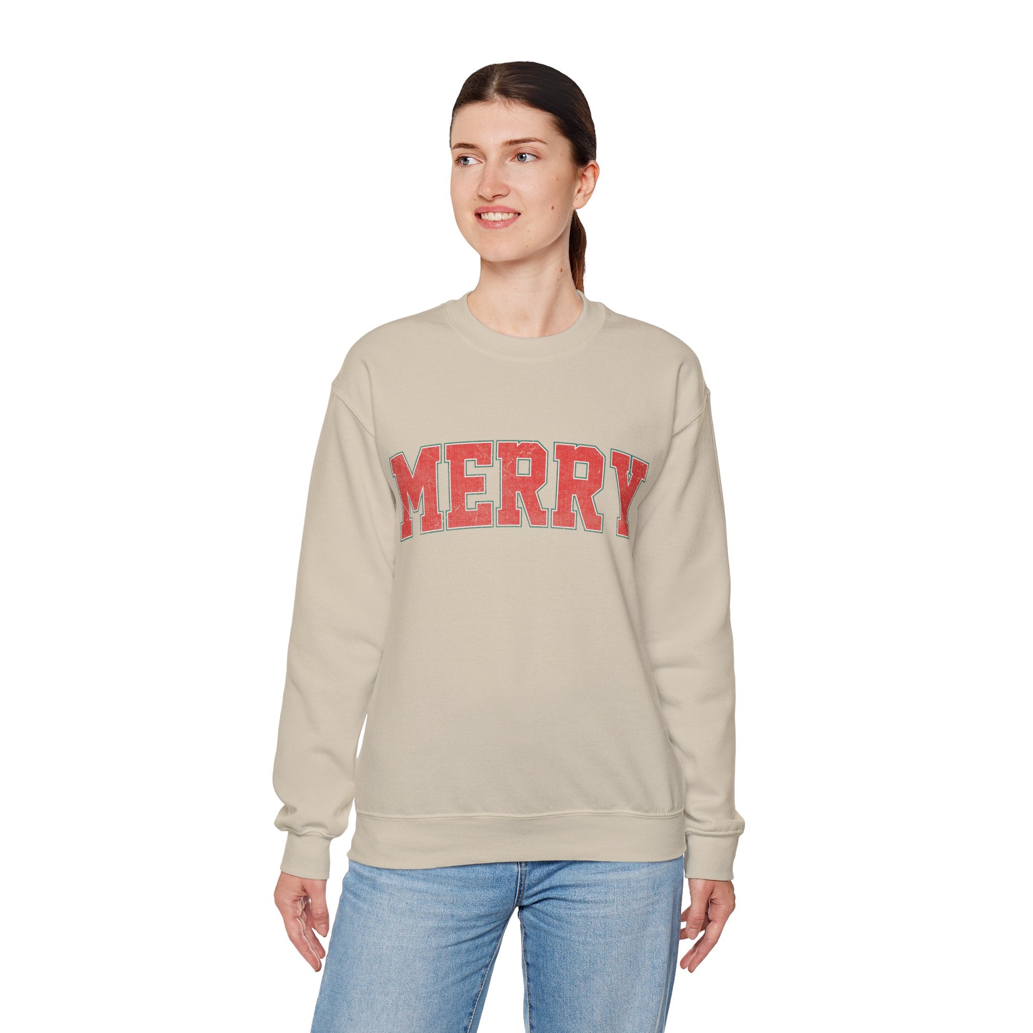 Merry Christmas Sweatshirt, Christmas Shirts, Cute Winter Sweater, Christmas Shirt for Women, Christmas Crewneck Sweatshirt, Holiday Sweater
