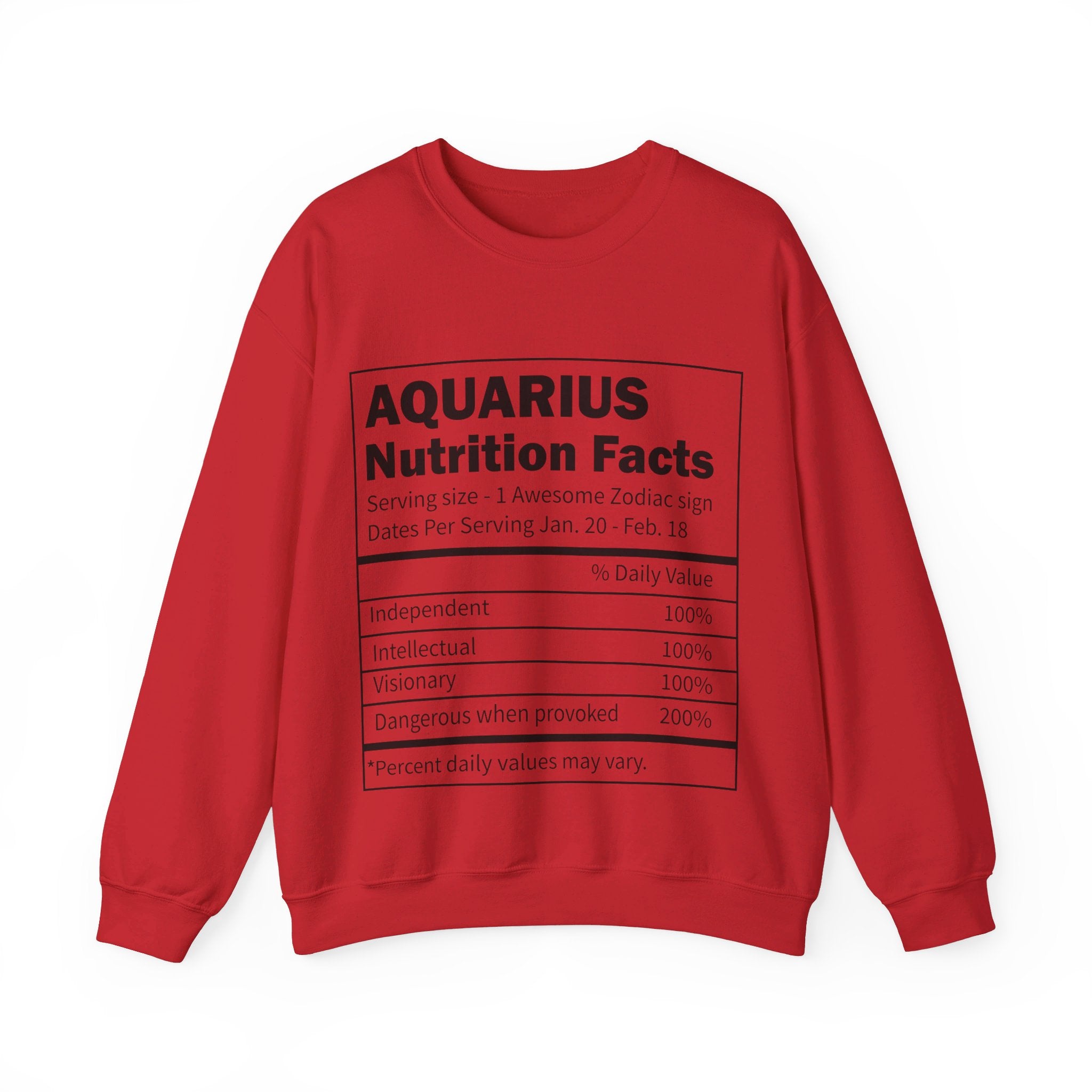 Zodiac Sign Nutrition Facts Sweatshirt, Horoscopes Shirt, Astrology Shirt, Summer Tees, Birthday Gift Ideas for Best Friends, Girl Friends