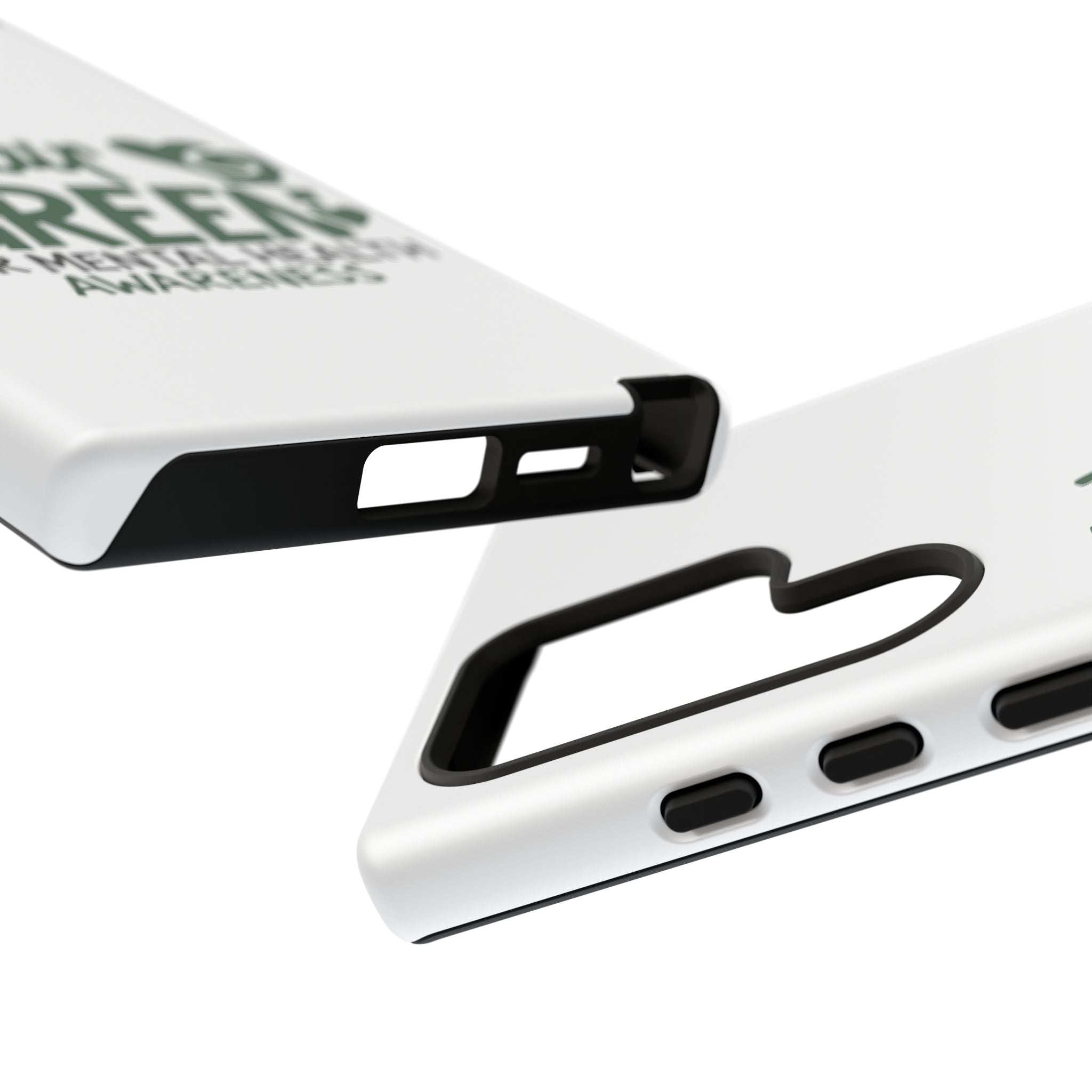 I Wear Green For Mental Health Awareness Phone Cases, Mental Health Matters Phone Case, Inspirational Phone Case, Motivational Phone Case, iPhone, Google Pixel & Samsung Galaxy