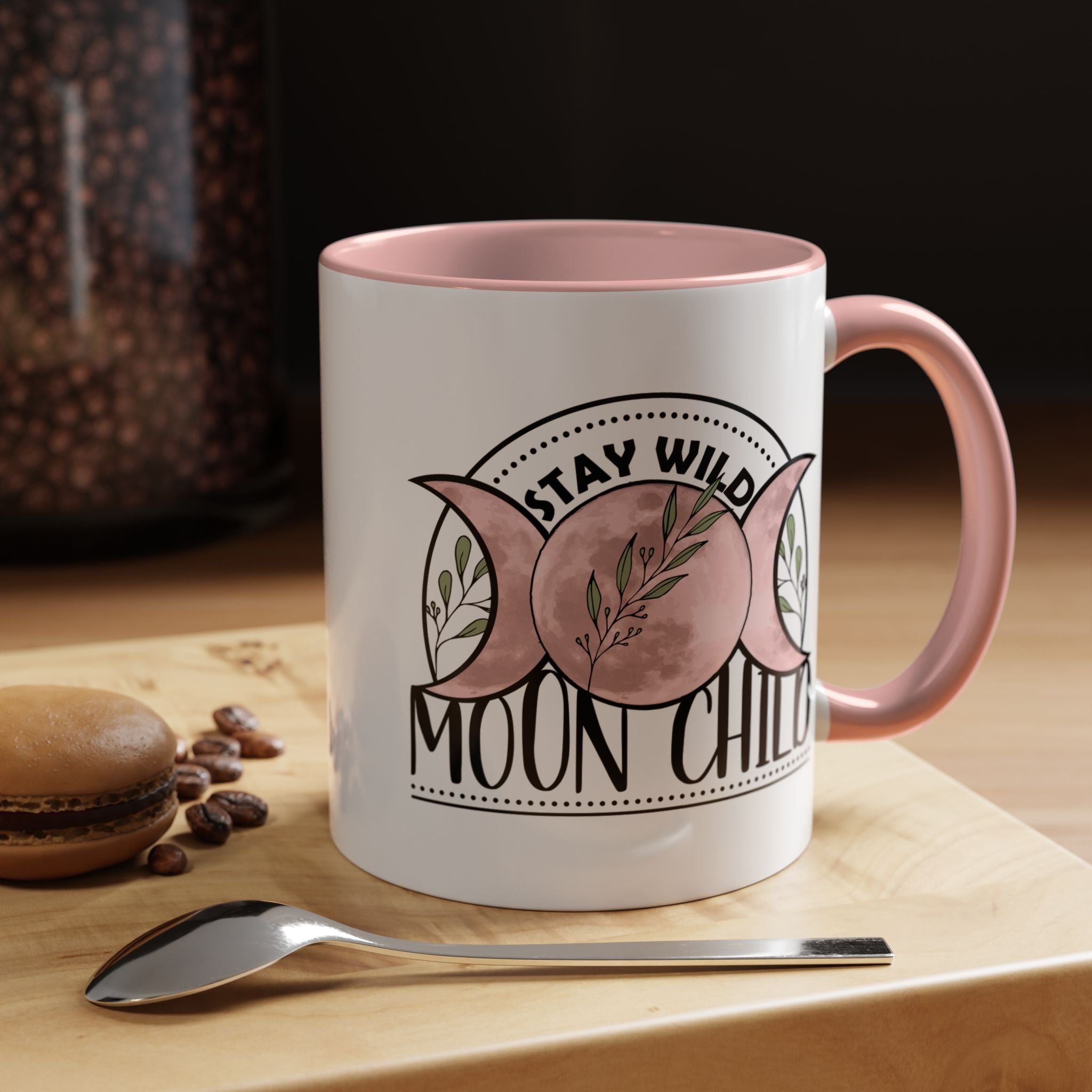 Stay Wild Moon Child Mug, Moon Coffee Mug, Witchy Mug, Mystical Mug, Nature Mug, Gift Mug, Boho Coffee Mug