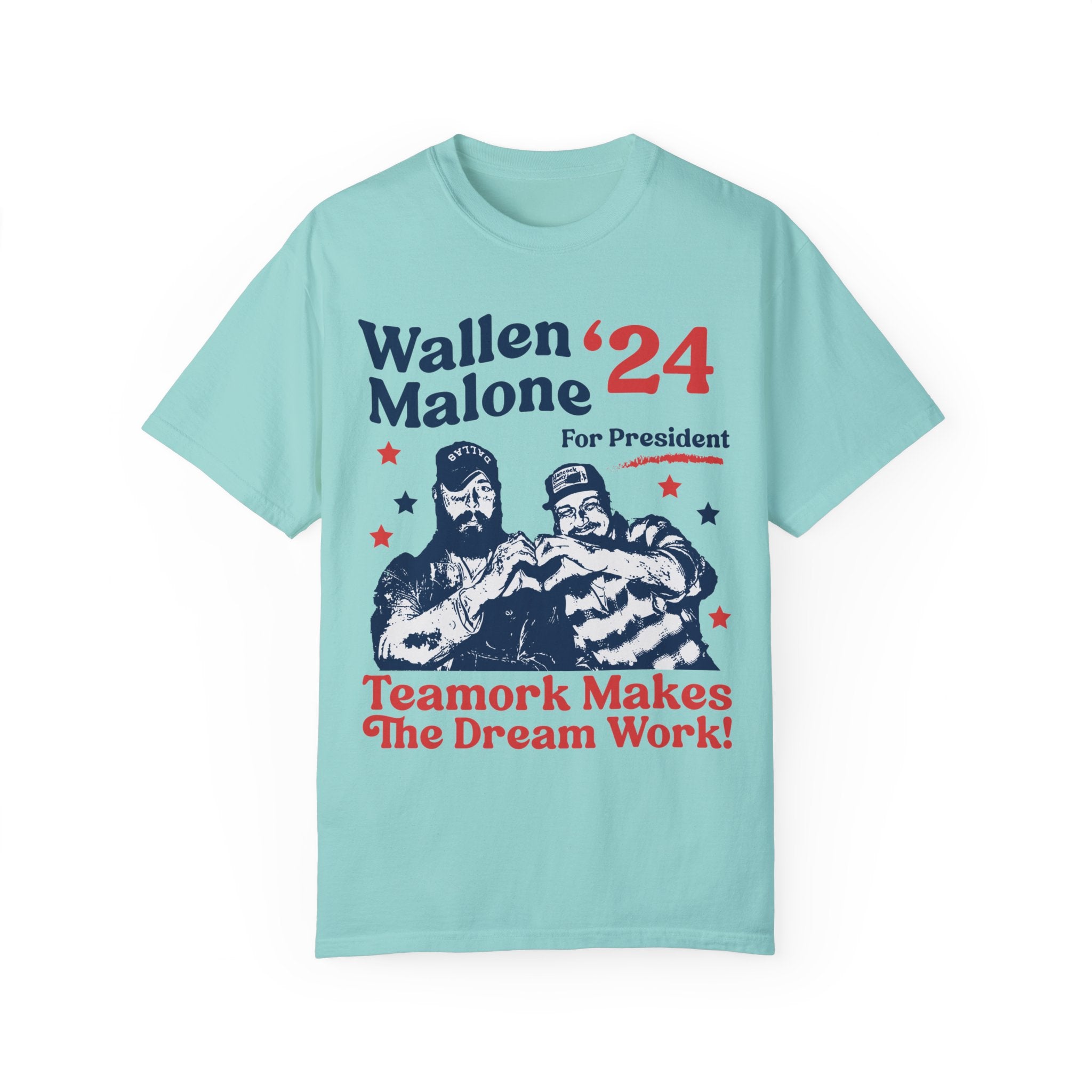 Wallen Malone 2024 For President, Funny '24 Election Graphic Tee, Vintage Inspired Humor Concert Music T-Shirt, Had Some Help