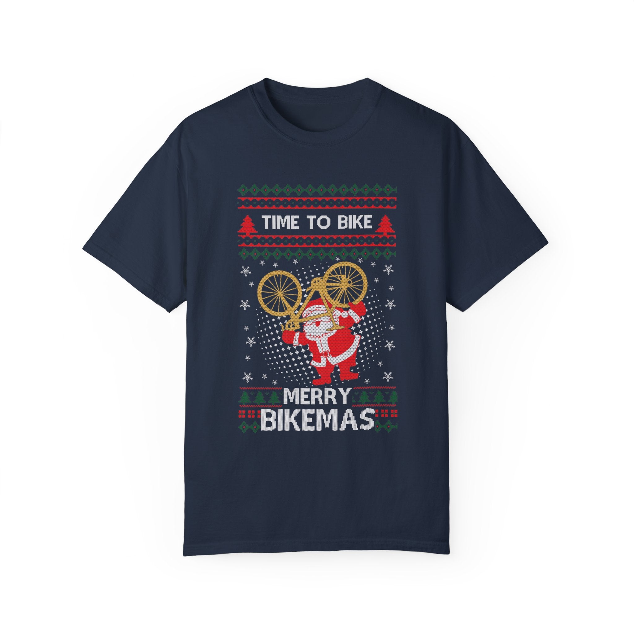 Funny Ugly Time To Bike Tshirt, Merry Bikemas Shirt