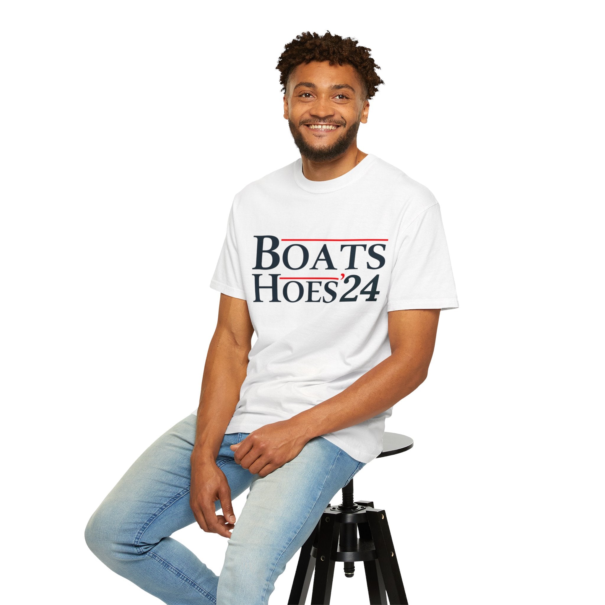 UNIDAZE Boats and Hoes 2024 T-Shirt, Funny Election Shirt, Trendy Election Day 24 Tee, Patriotic Shirt, Election Lover Gift Tee, Fun Stepbrother Tee Printify 4th of july gift boating shirt boats and hoes boats and hoes 2024 catalina wine mixer Cotton Crew neck cute birthday gift DTG fourth of july shirt fourth of july tee funny boating shirt Men's Clothing Oversized patriotic shirt patriotic sweatshirt step brothers shirt T-shirts TikTok Unisex Women's Clothing