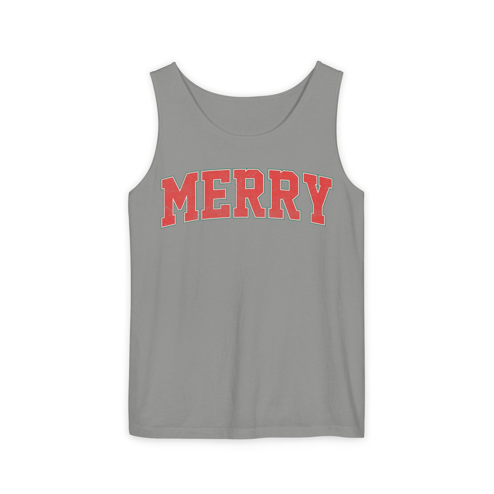 Merry Tank Top, Merry Christmas Tank, Xmas Tank Tops, Retro Merry Tank Tops, Unisex Christmas Gift, Women Christmas Gift, Girls Christmas Tank