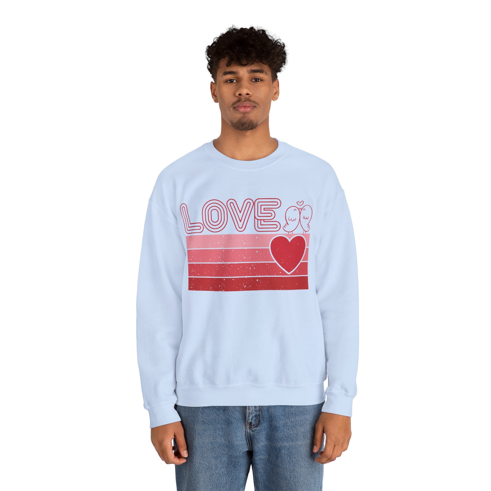 Retro Love Valentines Day Sweatshirt, Valentines Day Shirts For Woman, Heart Shirt, Cute Valentine Shirt, Valentines Day Gift, Valentines Gift