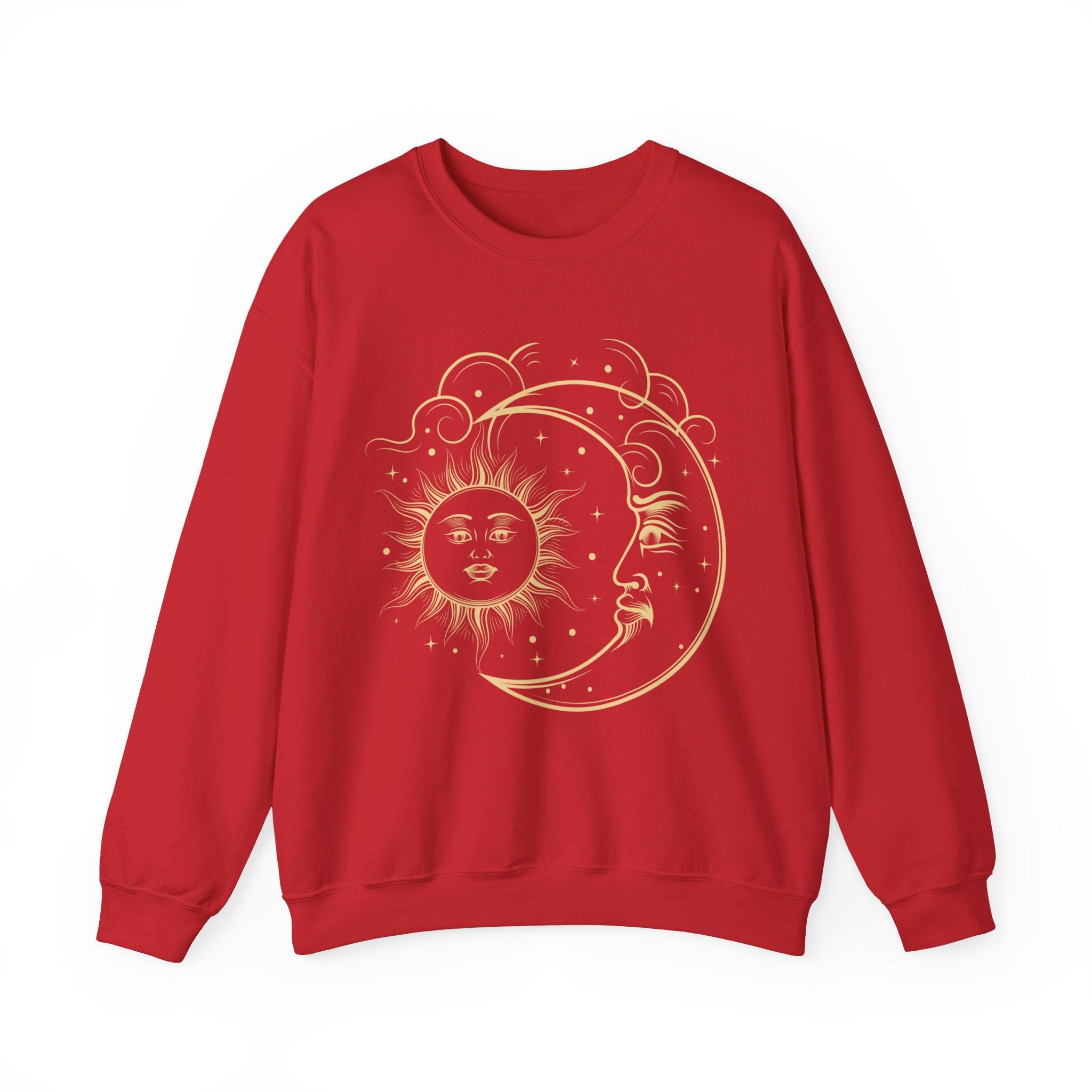 Sun and Moon Crewneck, Celestial Sweatshirt, Boho Sun and Moon Shirt, Hippie Hoodie, Retro Shirt, Vintage Style