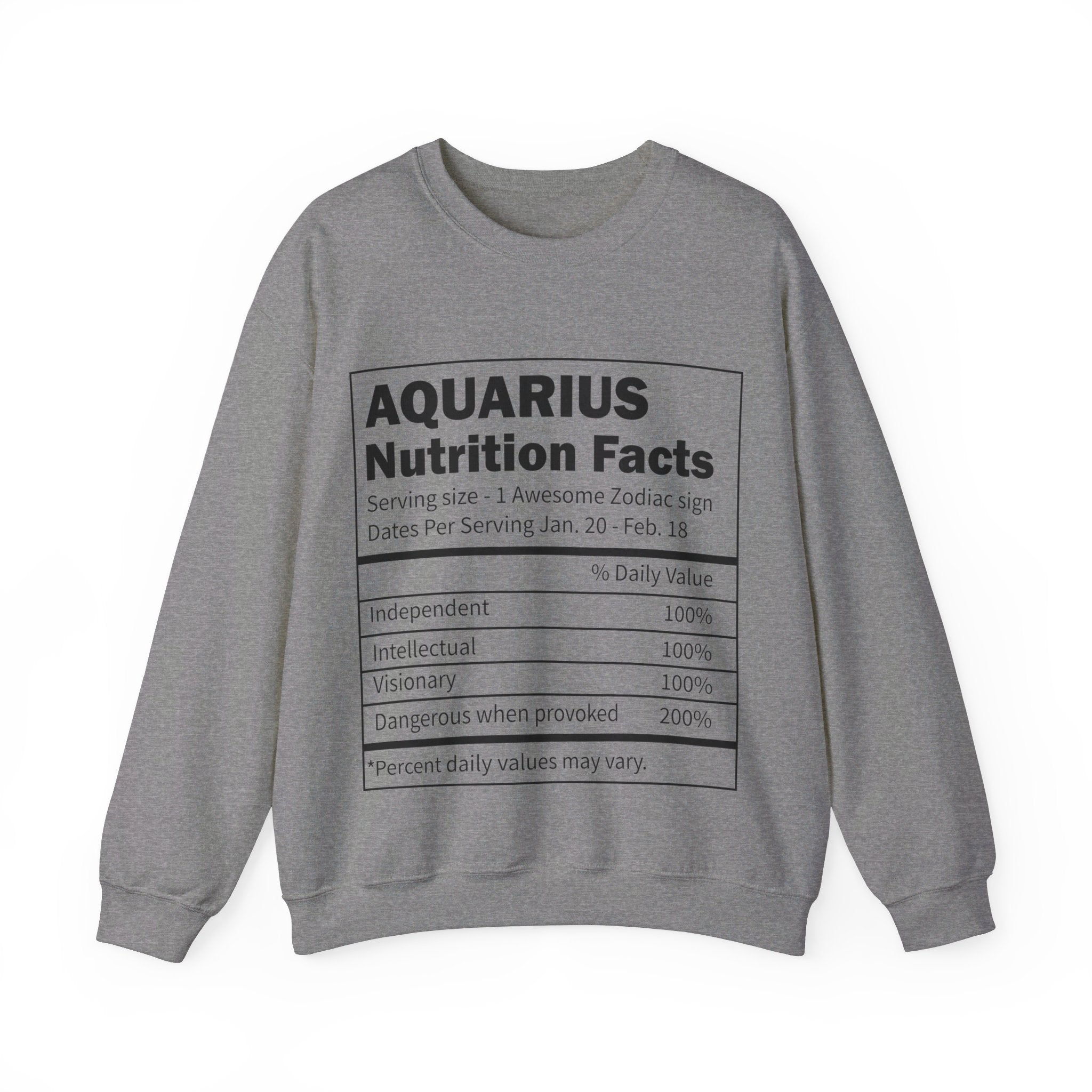 Zodiac Sign Nutrition Facts Sweatshirt, Horoscopes Shirt, Astrology Shirt, Summer Tees, Birthday Gift Ideas for Best Friends, Girl Friends