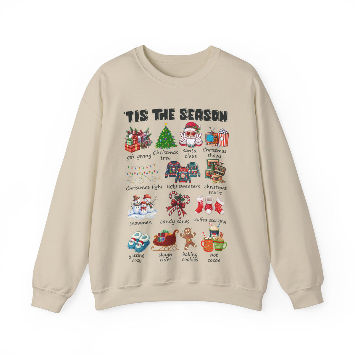 Tis the Season Christmas Sweatshirt, Christmas Tis The Season Shirt, Merry Christmas Shirt, Christmas Sweatshirt For Women, Cute Winter Top