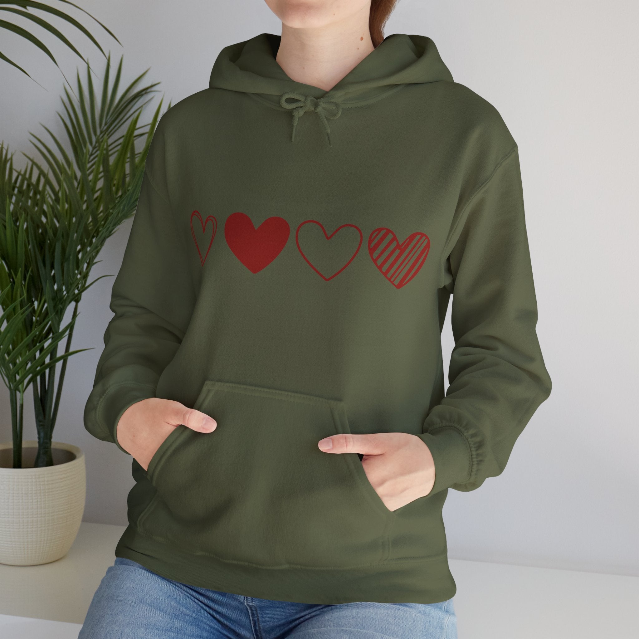 Heart Hoodie, Valentines Day Hooded Sweatshirt, Couple Gift Shirt, Red Heart Hoodie, Valentines Day Hoodie, Heart Gift for Women, Valentine