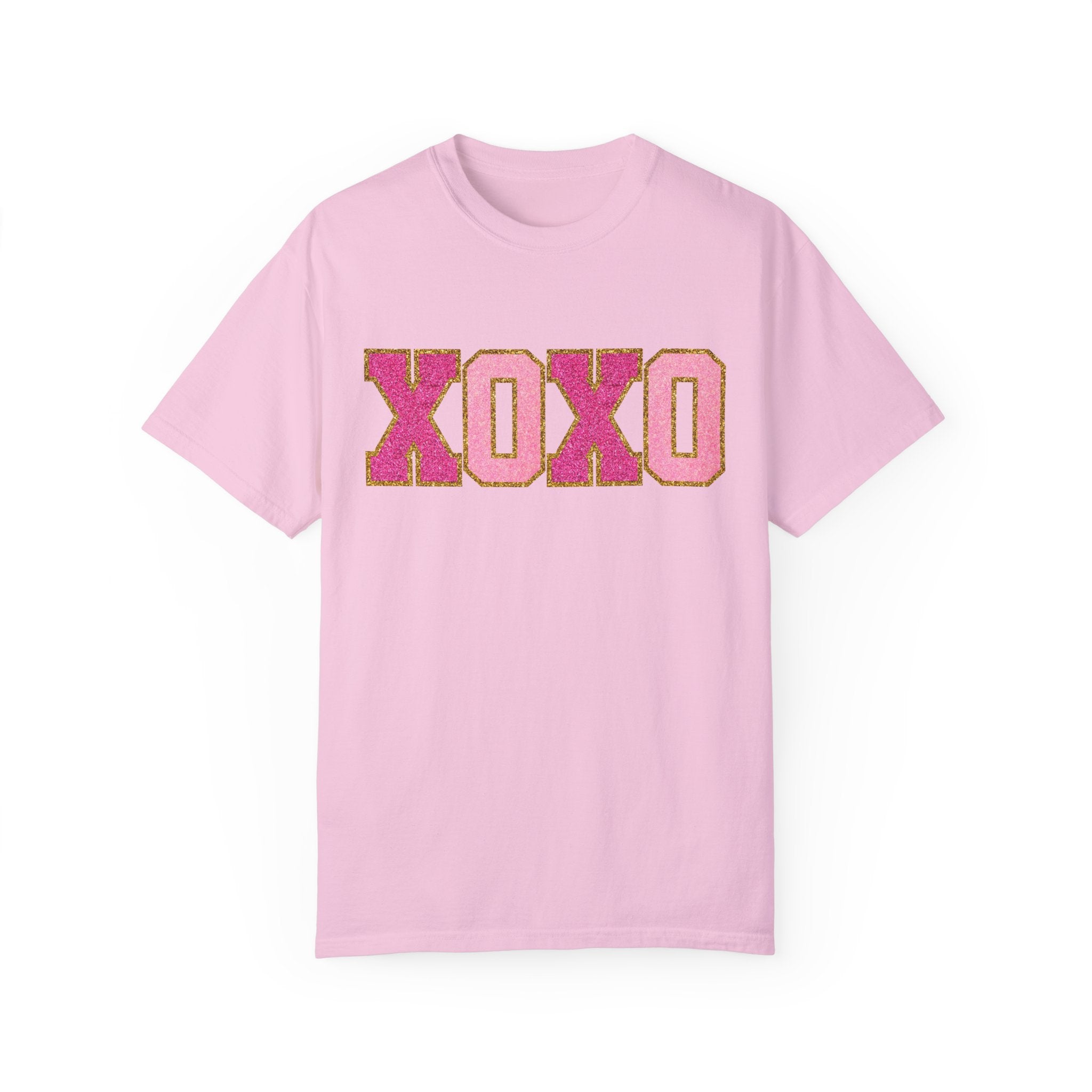 XOXO Valentine's Day Shirt, Faux Chenille Hugs and Kisses TShirt, Girlfriend Valentine Gift, Valentines Day Gift for Her, Love Wins Shirt