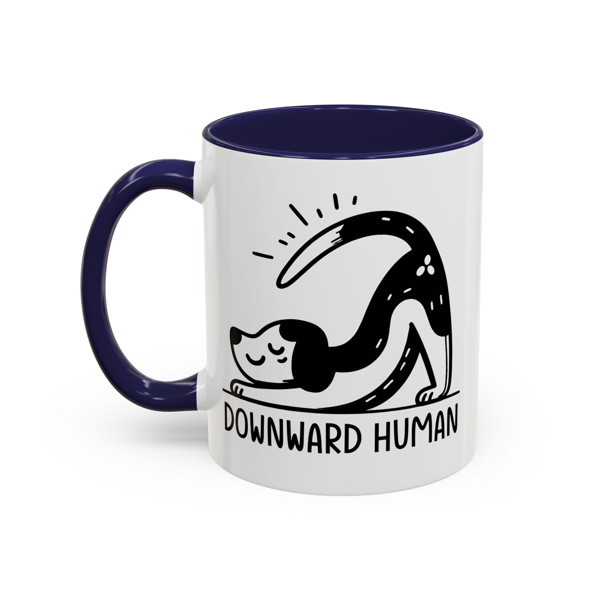 Downward Human Yoga Dog Coffee Mug, Dog Yoga Mug, Dog Owner Gifts, Funny Meditation Gifts, Yogi Pet Owner Gift, Yoga Coffee Mug