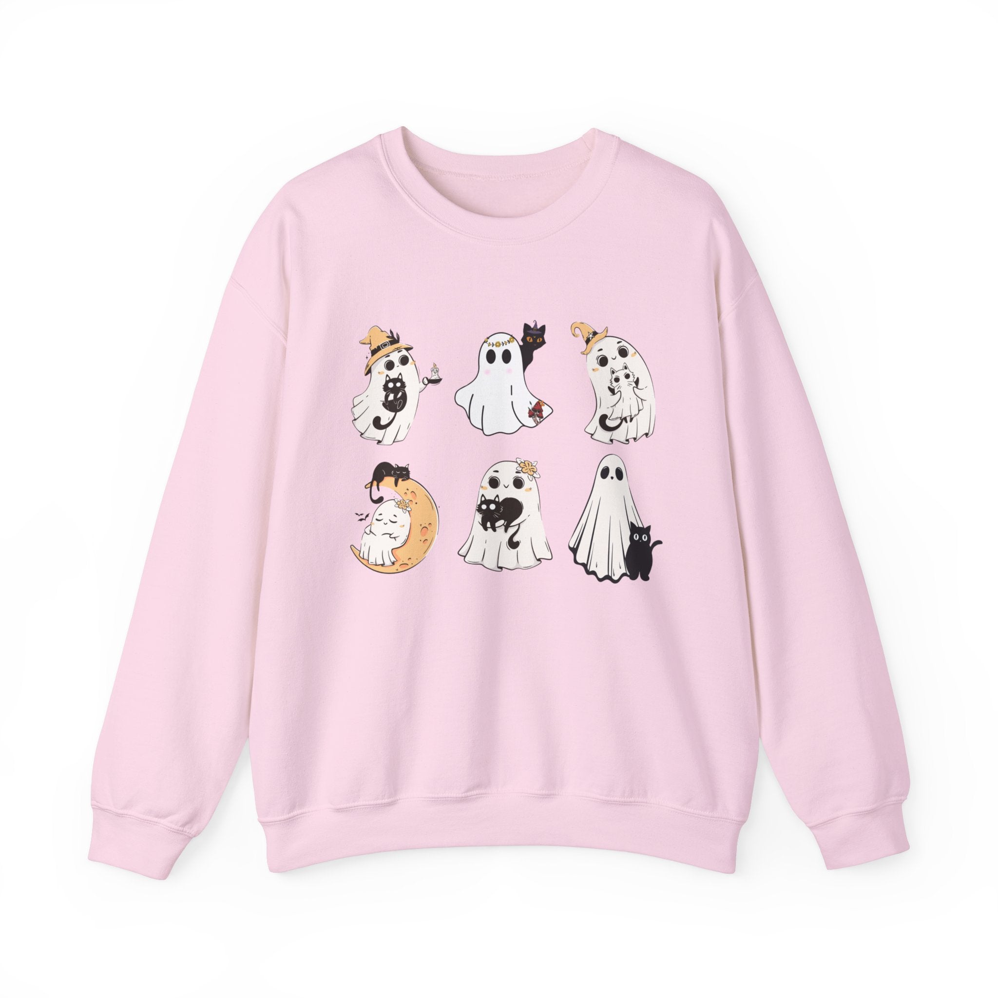 Ghost Cat Sweatshirt, Cat Halloween Shirt, Cat Ghost T-Shirt, Cat Lover Tshirt, Spooky Season Shirt, Halloween Sweater,Trendy Halloween Gift