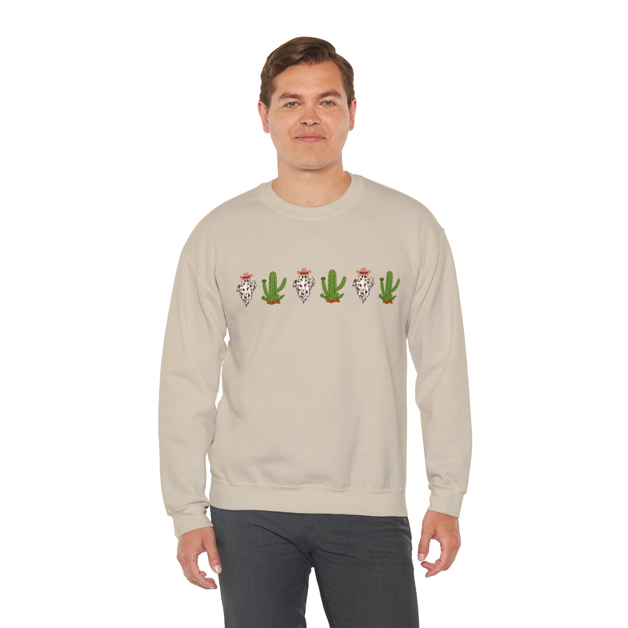 Halloween Cactus Sweatshirt, Ghost Cactus Shirt, Halloween Planter, Halloween Sweatshirt, Fall Shirt, Autumn Shirt, Witch Hoodie, Saguaro