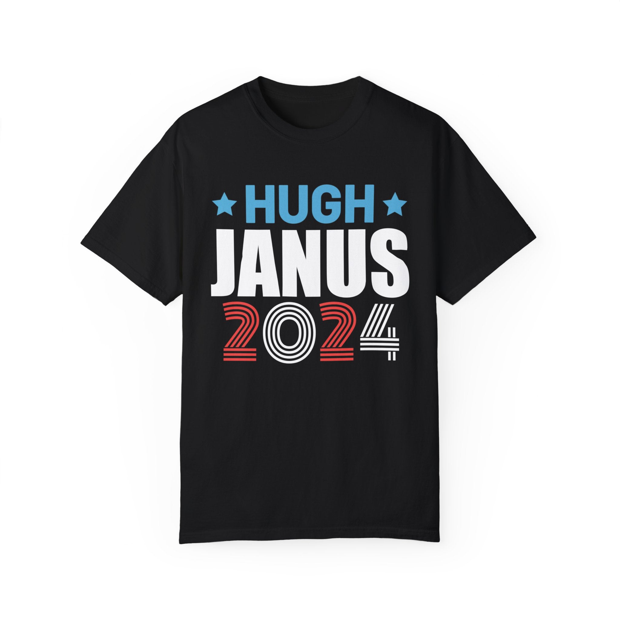 UNIDAZE Hugh Janus Hilarious Funny Political Unisex T-shirt Printify 2024 election tee 4th of july gift tee american politics barry mccockiner Cotton Crew neck dad gift DTG enorma scox funny election shirt funny political funny politics hilarious political hugh janus Men's Clothing offensive shirts Oversized political humor T-shirts TikTok Unisex usa political shirts Women's Clothing