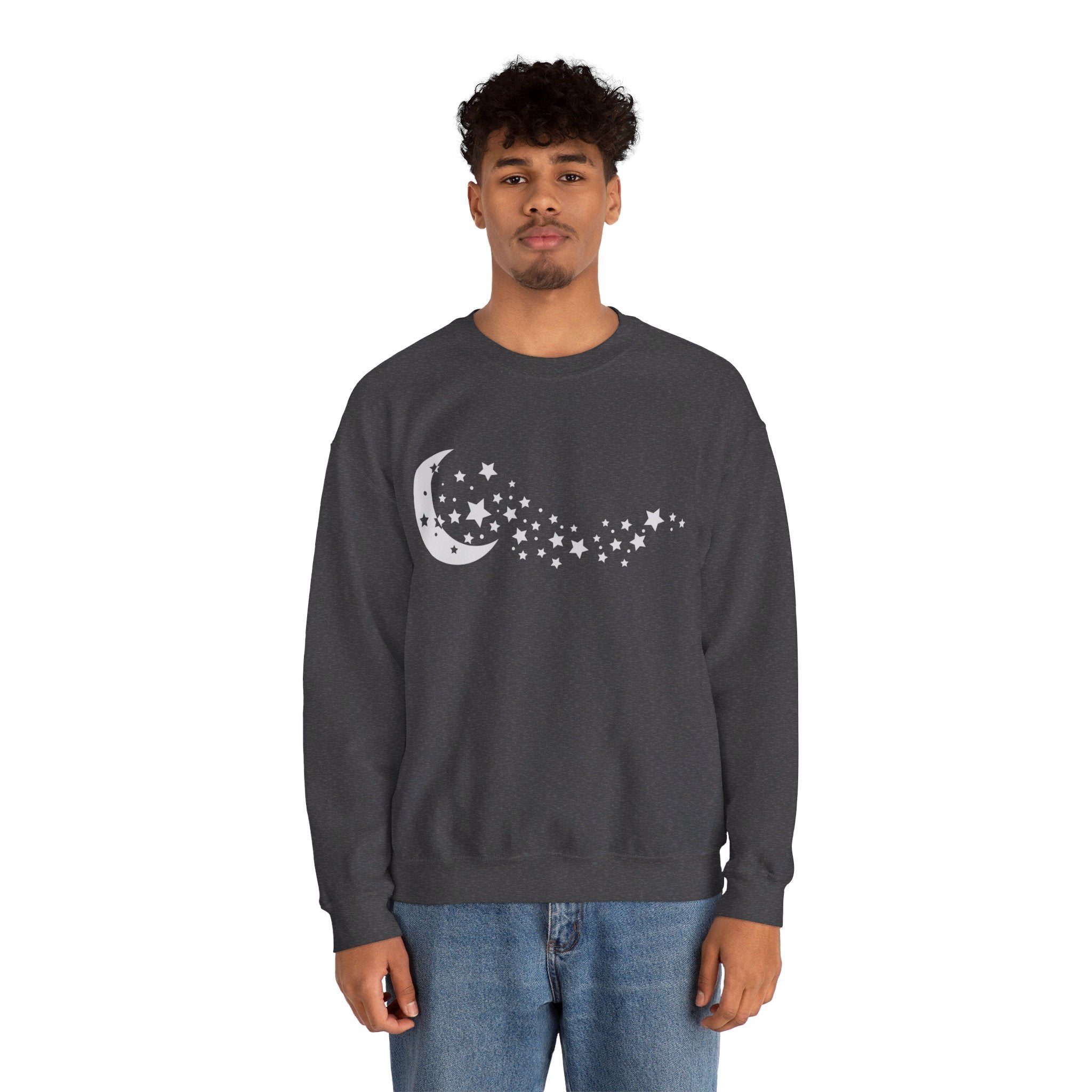 Moon Stars Sweatshirt, Night Sky Shirt, Moon Shirt, Crescent Moon, Moon Phase Sweatshirt, Moon Tee, Astronomy Shirt, Moon Stars Tee