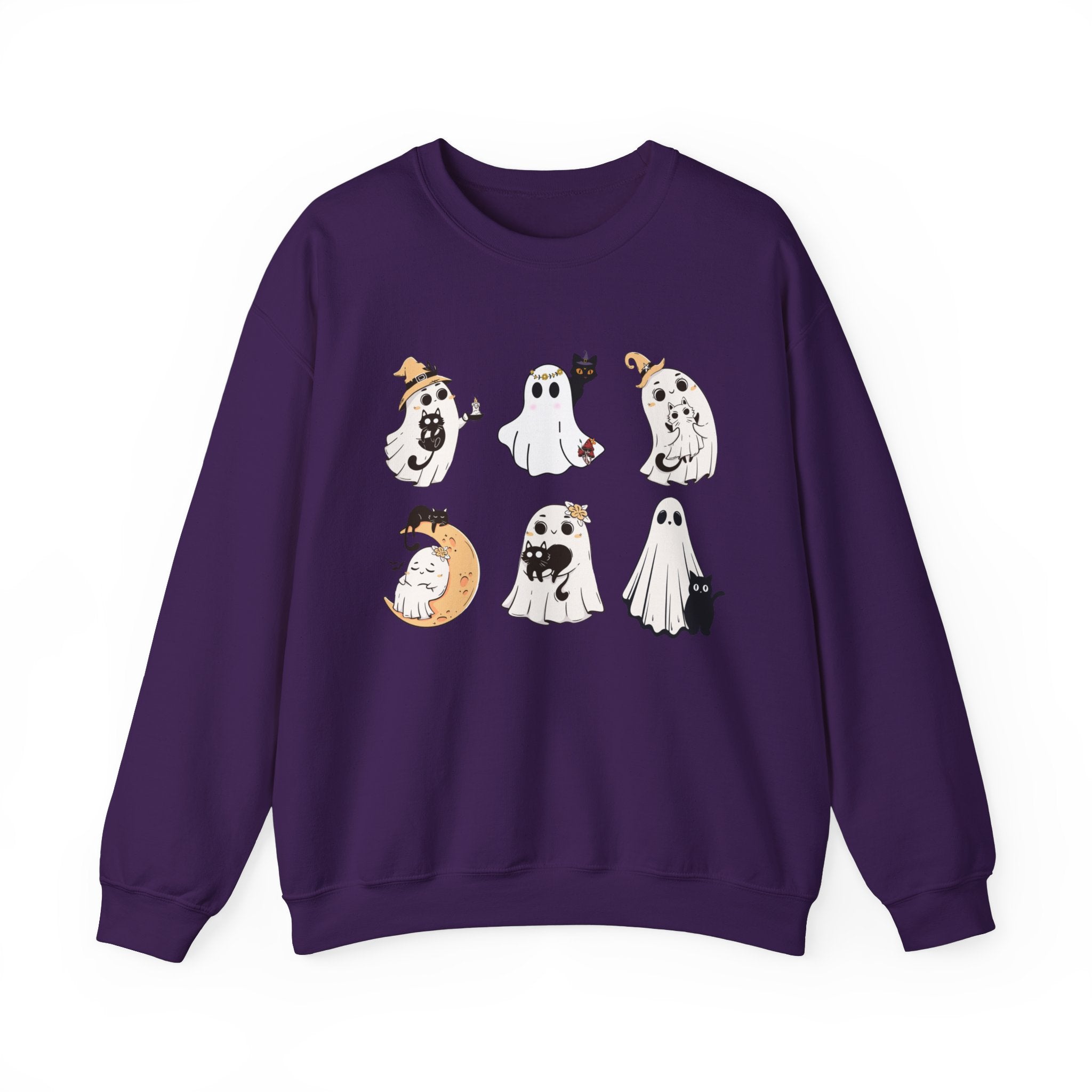Ghost Cat Sweatshirt, Cat Halloween Shirt, Cat Ghost T-Shirt, Cat Lover Tshirt, Spooky Season Shirt, Halloween Sweater,Trendy Halloween Gift