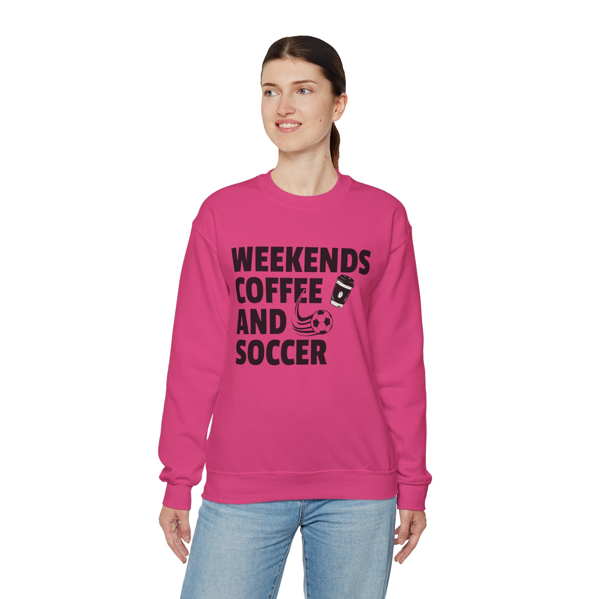 Weekends Coffee Soccer Sweatshirt, Soccer Sweatshirt, Soccer Mom Sweater, Game Day Sweatshirt, Soccer Gift, Soccer Shirt