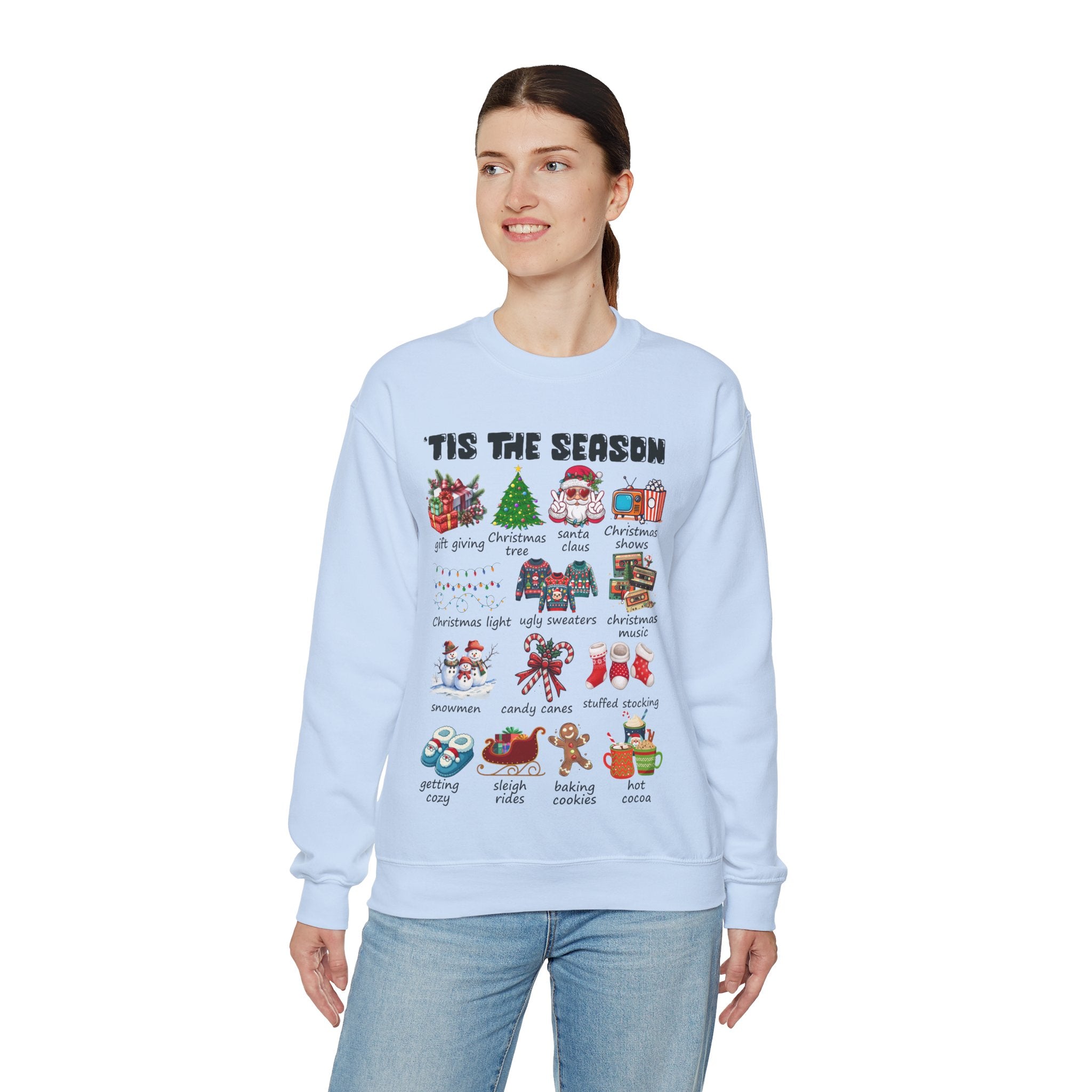 Tis the Season Christmas Sweatshirt, Christmas Tis The Season Shirt, Merry Christmas Shirt, Christmas Sweatshirt For Women, Cute Winter Top
