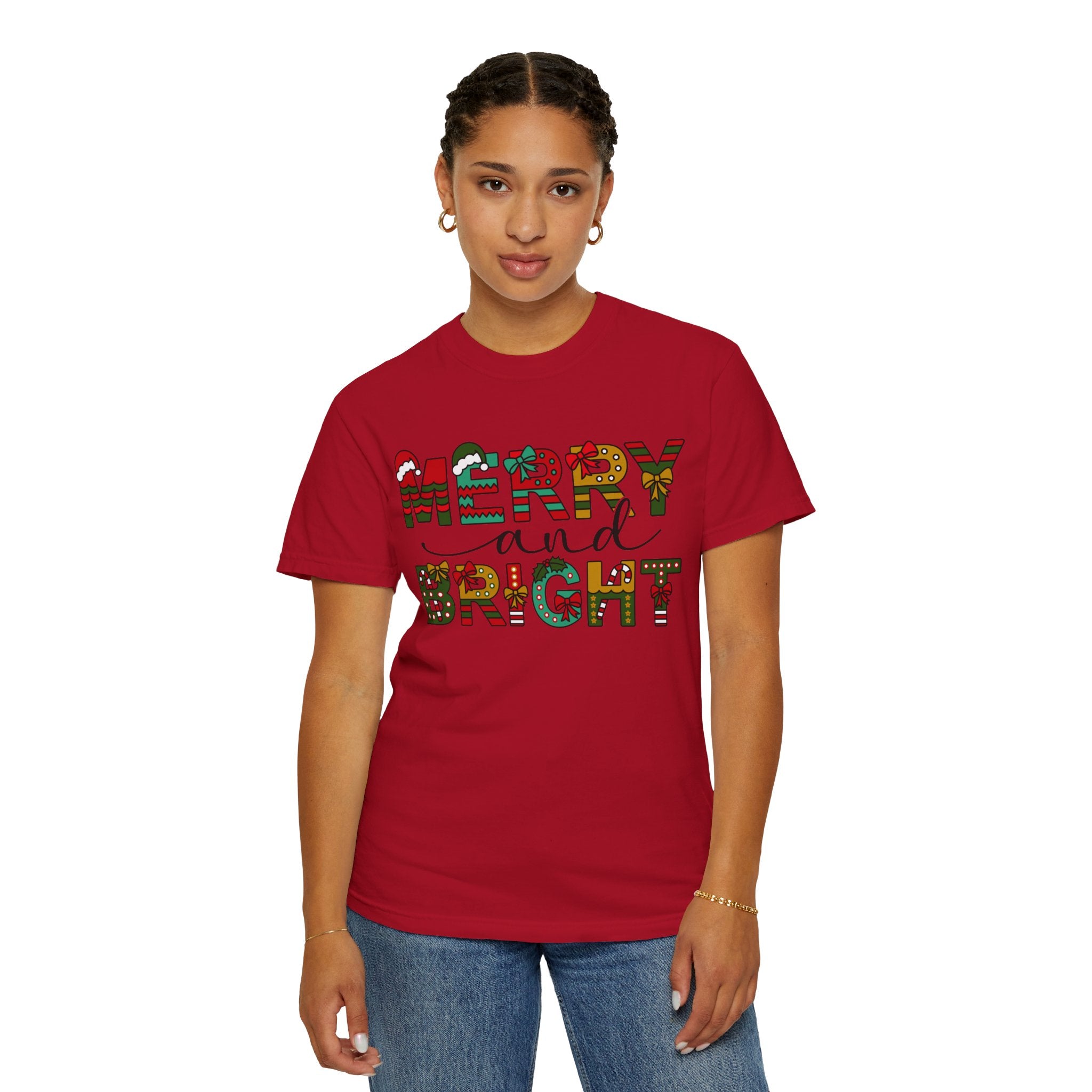 Merry and Bright Shirt, Christmas Tshirt, Family Christmas Shirt, Christmas Shirts for Women, Merry Christmas Shirt