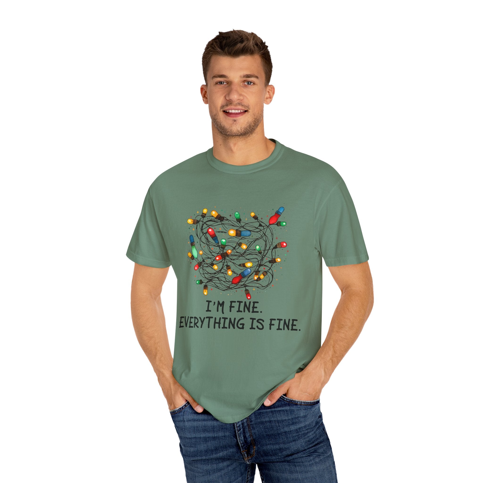 Everything Is Fine Shirt, Christmas Tshirt, I am Fine T-shirt, This Is Fine Tshirt, Funny Christmas Tee, Sarcastic Tshirt, Motivational Gift