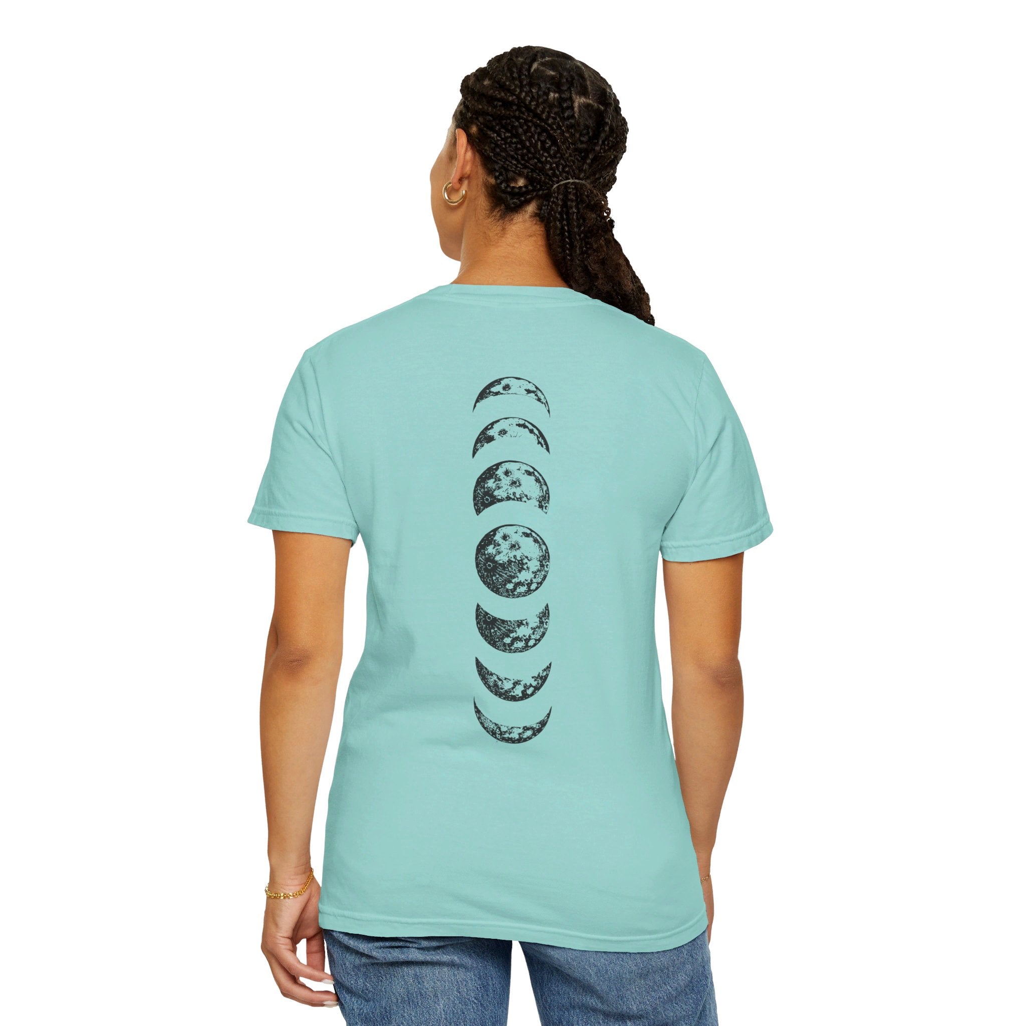 Moon Phases Shirt, Moon Shirt, Moon Tee, Moon Phases Tee, Celestial Shirt, Astrology Lover Tshirt, Space Lover Shirt, Boho Shirt, Back Printed