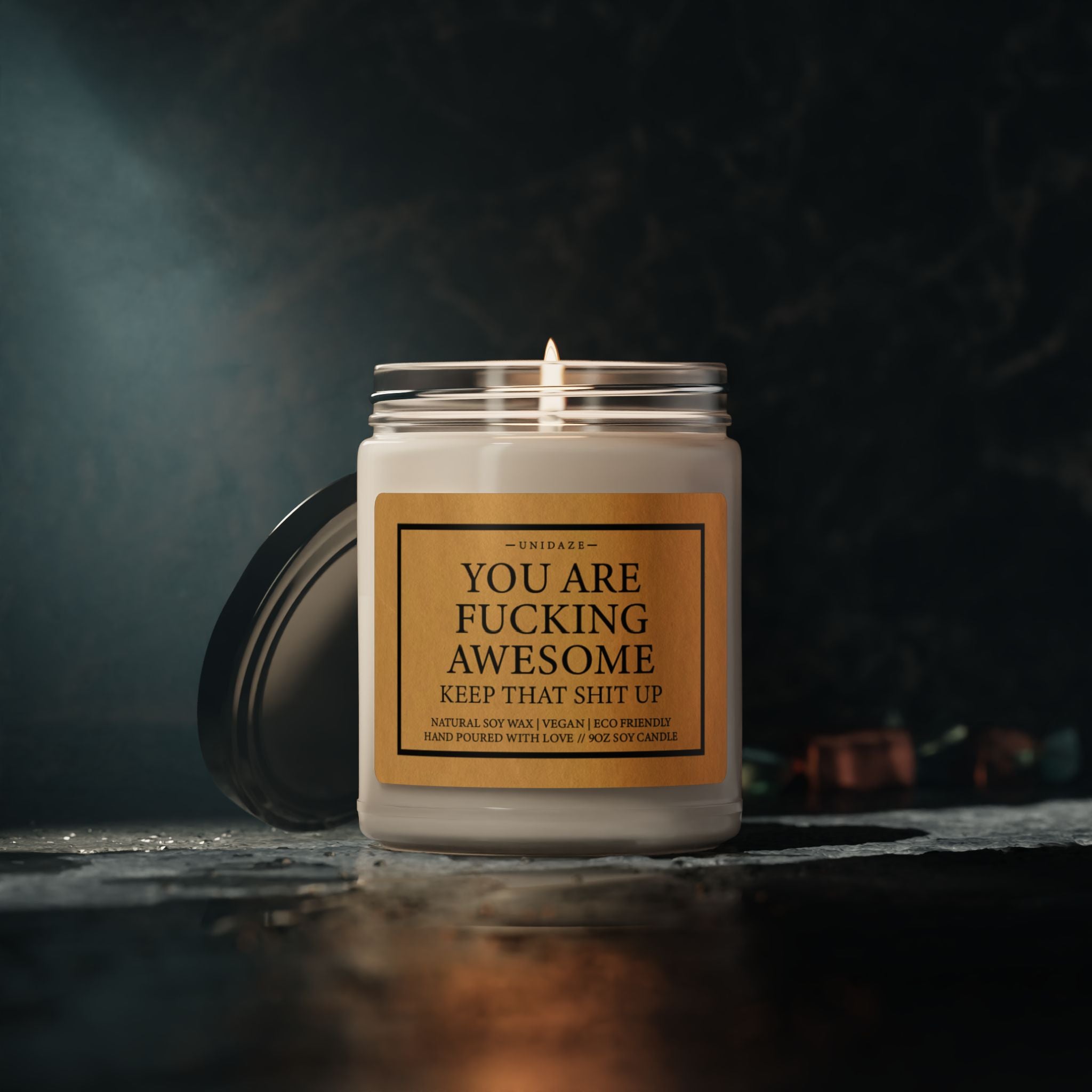 Best Friend Gift "You Are Fucking Awesome" For Friends, Girlfriends, 100% Soy, Sassy Candle, Unique Gift Idea, Gift for Her, Gift For Him