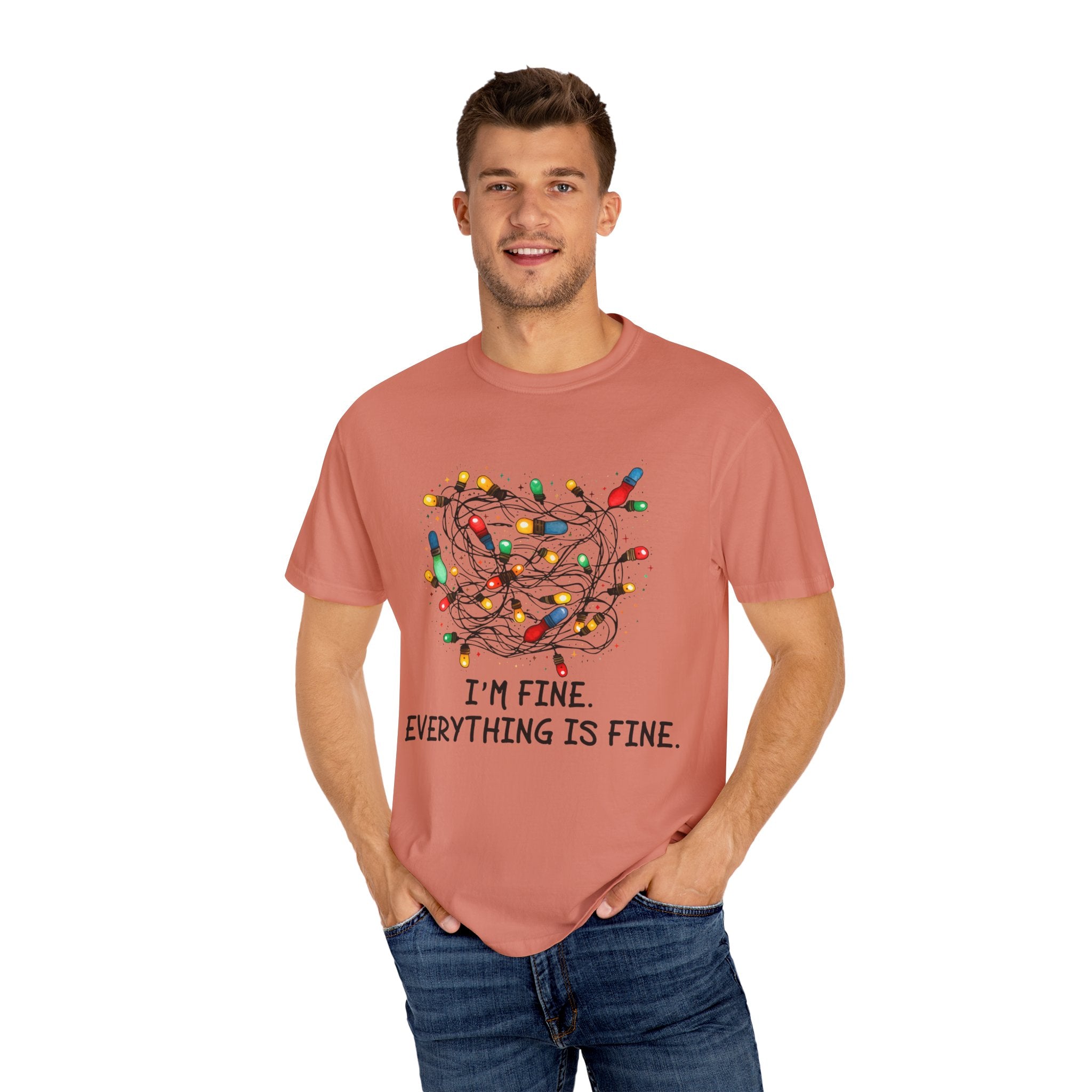 Everything Is Fine Shirt, Christmas Tshirt, I am Fine T-shirt, This Is Fine Tshirt, Funny Christmas Tee, Sarcastic Tshirt, Motivational Gift