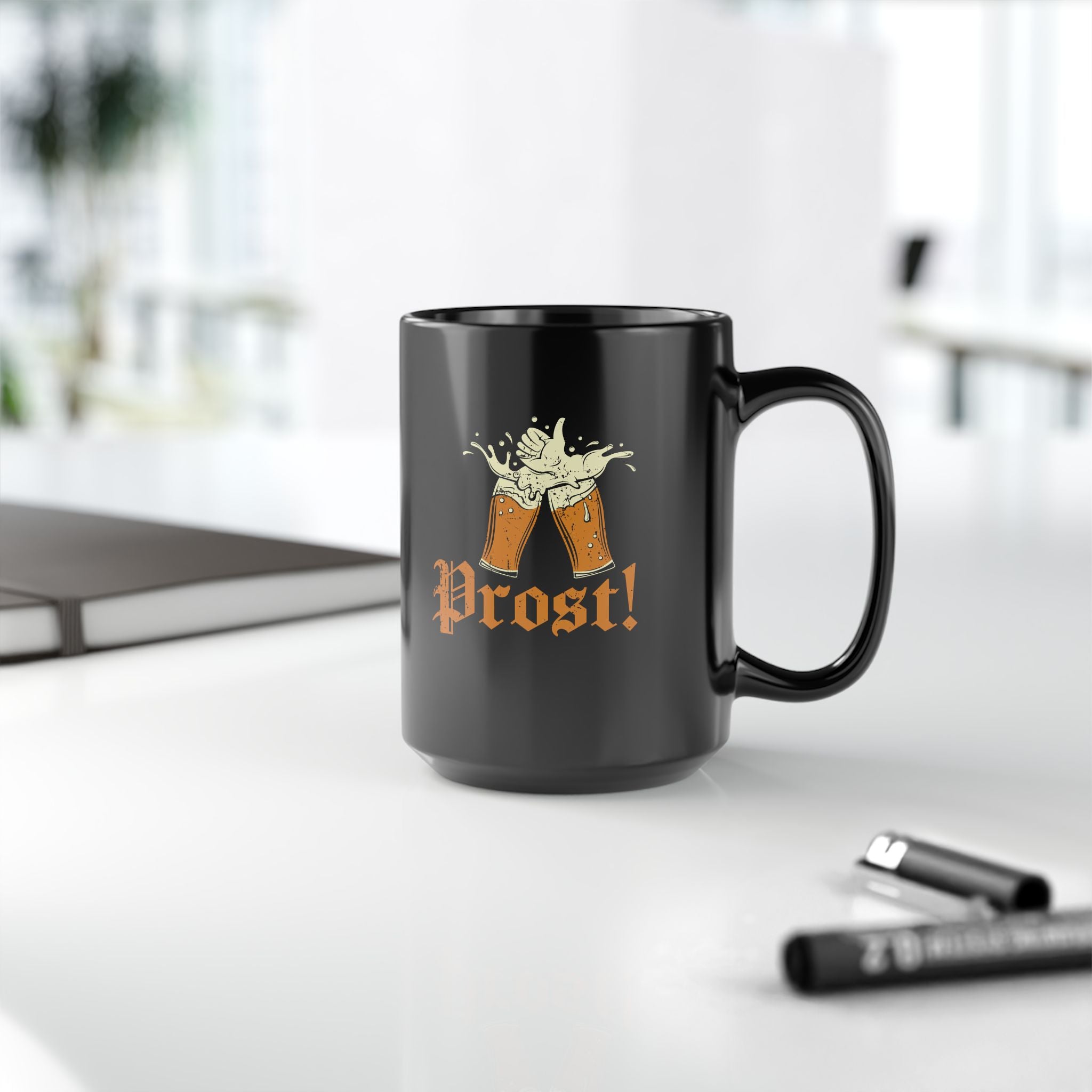 Prost Coffee Mug, Funny Beer Festival Gift For German Men And Women, Cool Germany Party Coffee Cup For Beer Lover