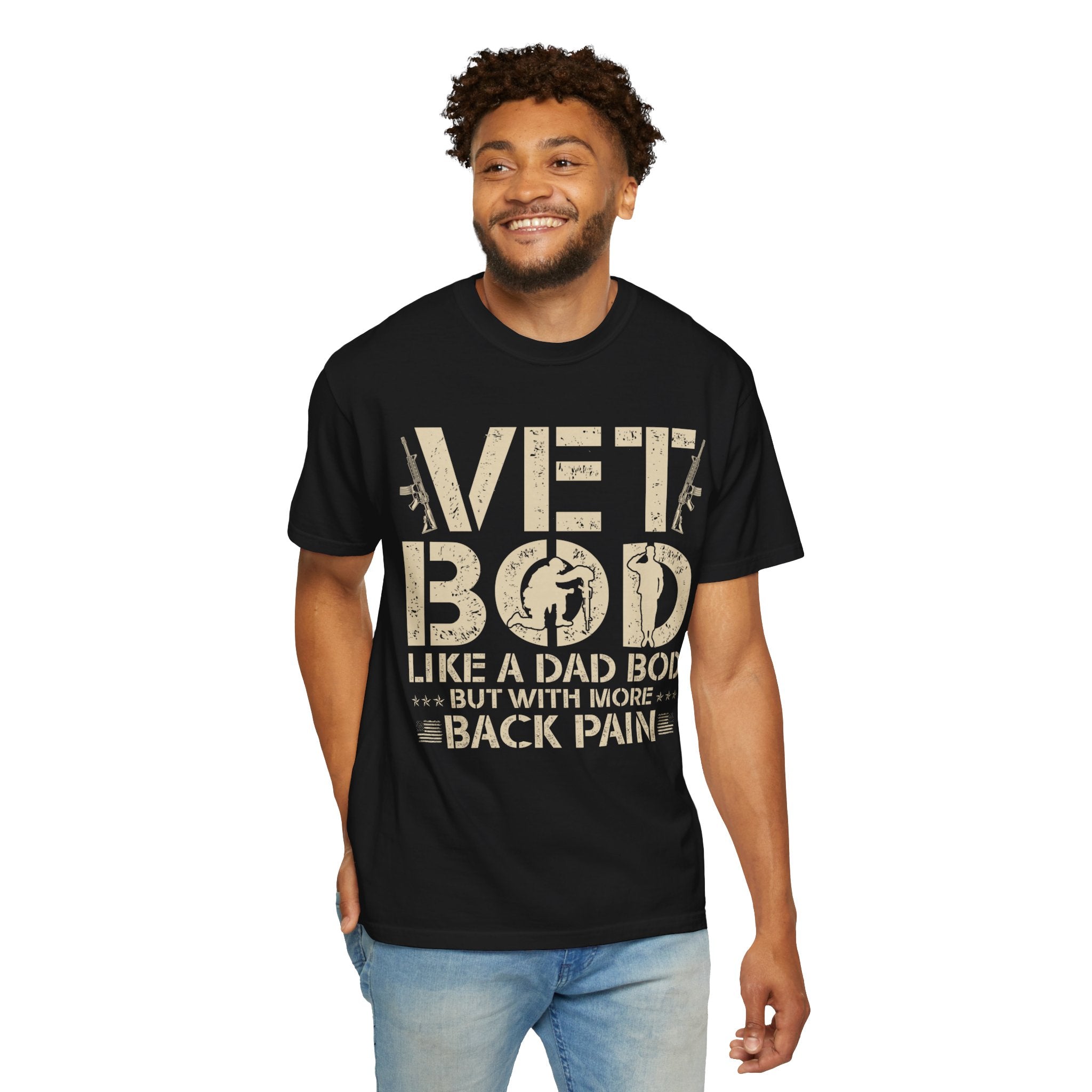 Vet Bod like a dad bod tee, Veteran t-shirt, Back pain shirt, Father day tee, Vet shirt, Army veteran gift, Air force sweatshirt, Father day