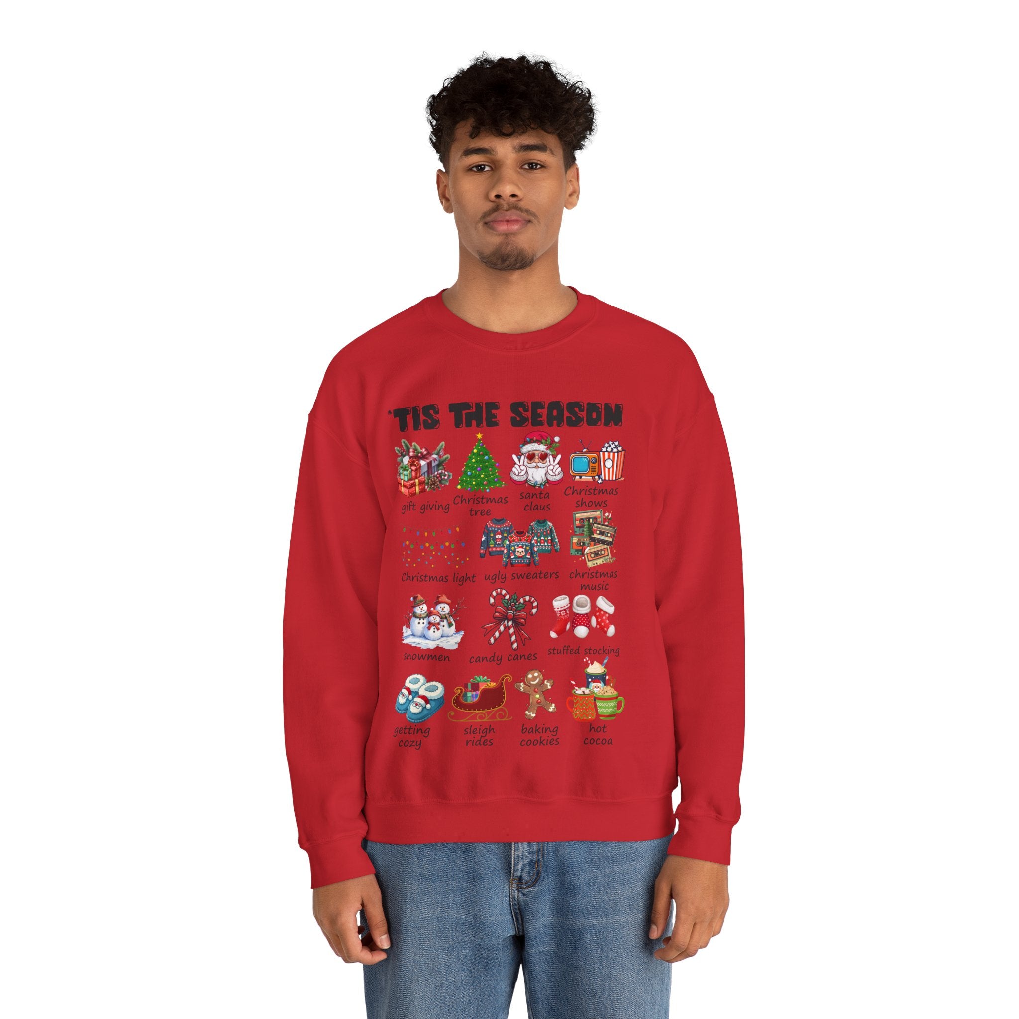 Tis the Season Christmas Sweatshirt, Christmas Tis The Season Shirt, Merry Christmas Shirt, Christmas Sweatshirt For Women, Cute Winter Top