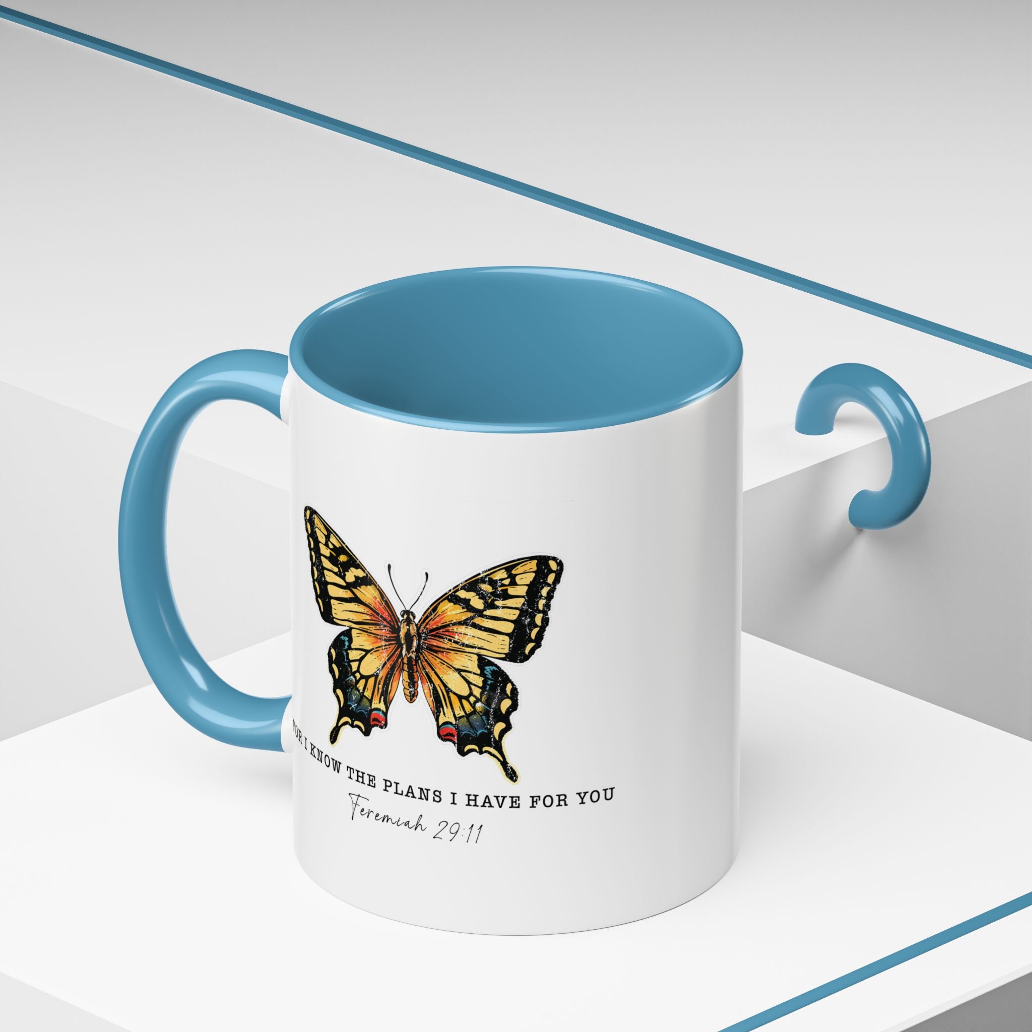 Religious Coffee Mug, Jesus Mug, For I Know The Plans I Have For You, Christian Cup, Faith Mug, Bible Verse