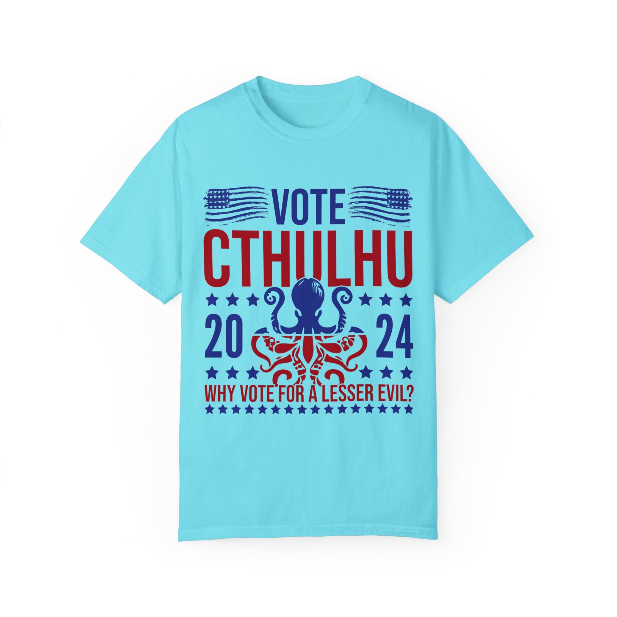 UNIDAZE Vote Cthulhu Shirt, Funny Political Satire Shirt, Funny 2024 Election Shirt, Greater Evil Shirt, Lovecraftian Gift, Horror Lovers Printify Cotton Crew neck cthulhu cthulhu gift cthulhu shirt DTG election funny 2024 election funny election shirt greater evil horror lover lovecraft lovecraftian gift Men's Clothing Oversized politcal satire T-shirts TikTok Unisex vote cthulhu shirt Women's Clothing