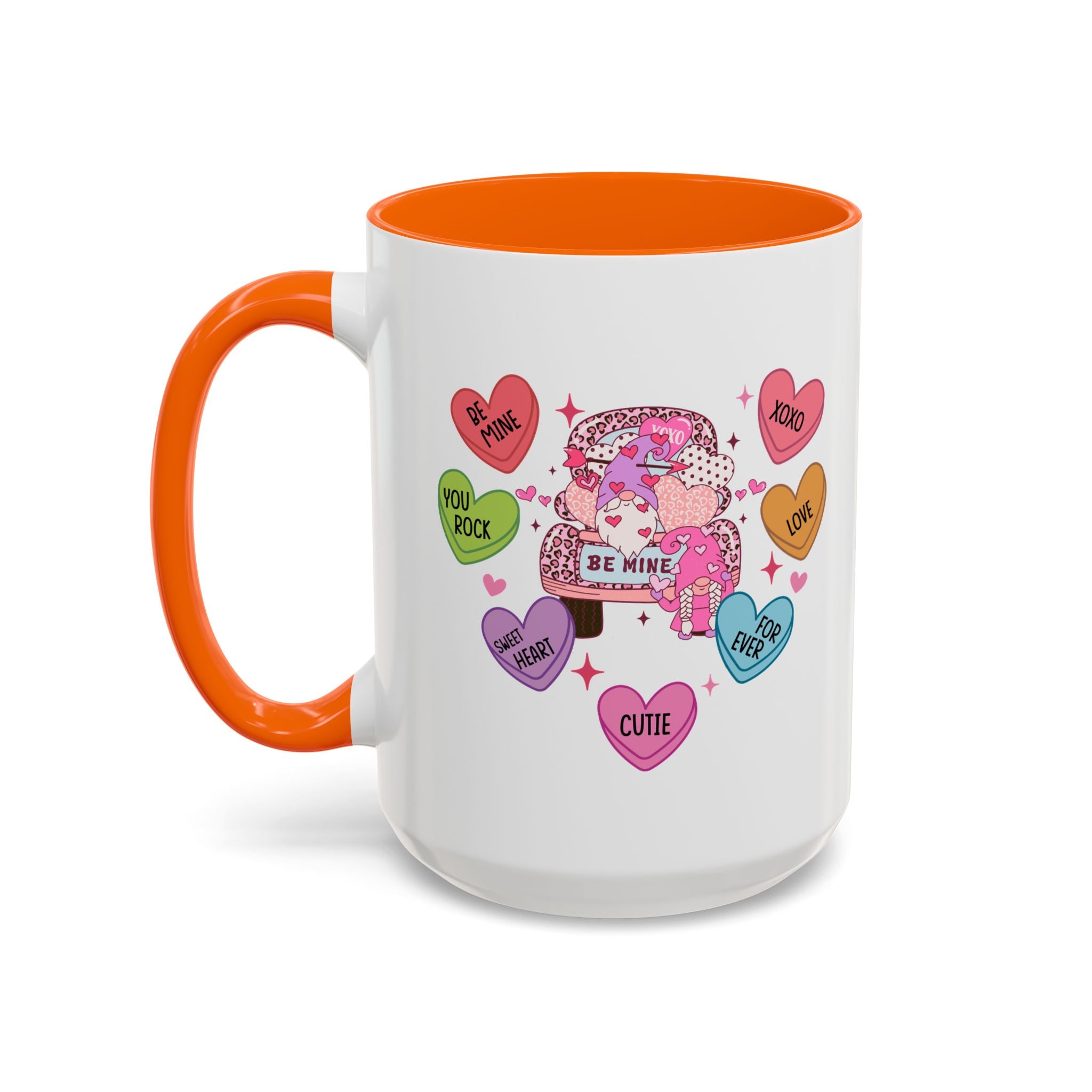Candy Hearts Coffee Mug, Valentine's Conversation Hearts Mug, Valentines Day Coffee Mug, 15 oz 11 oz Mug, Pink Hearts Coffee Mug, Valentines Kitchen, Gift for Her