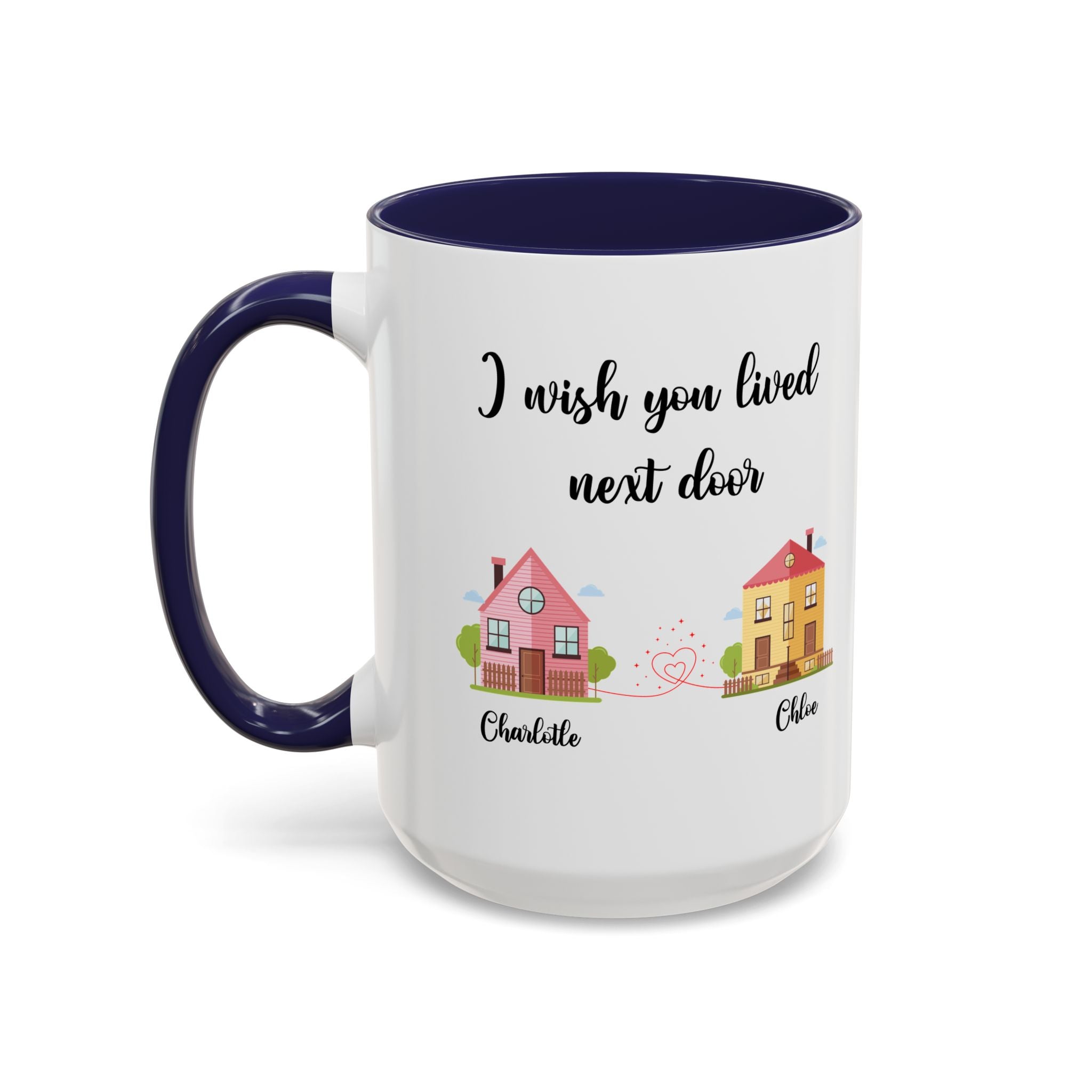 I Wish You Lived Next Door Mug, Bestie Coffee Mug, Long Distance Mug, Moving Away Mug, Best Friend Christmas, Bestie Birthday Gift, Bff Mug