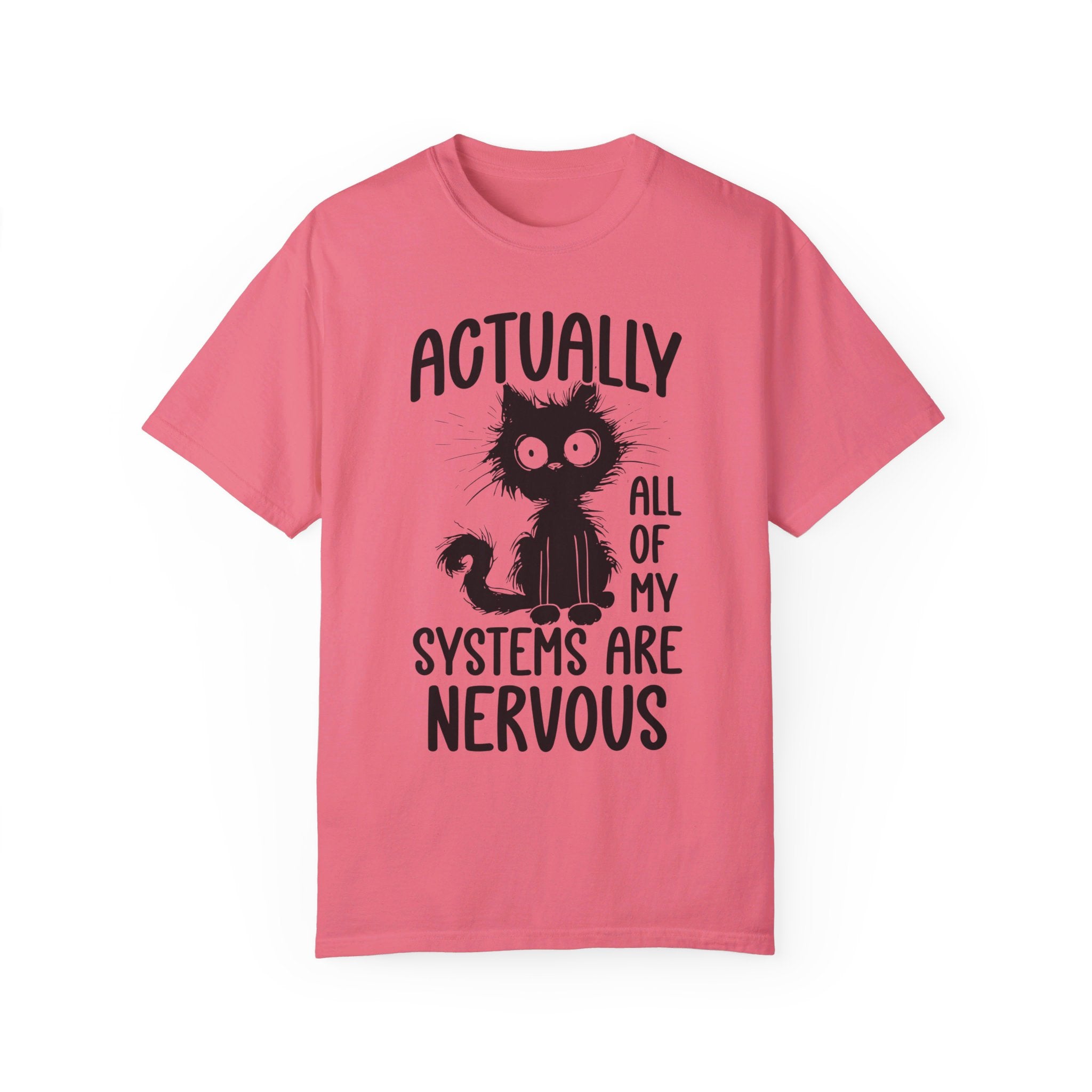 Actually All of My Systems Are Nervous Shirt, Raccoon Shirt, Mental Health Shirt, Anxiety Tshirt, Funny Tshirt, Vintage Retro Graphic Shirt