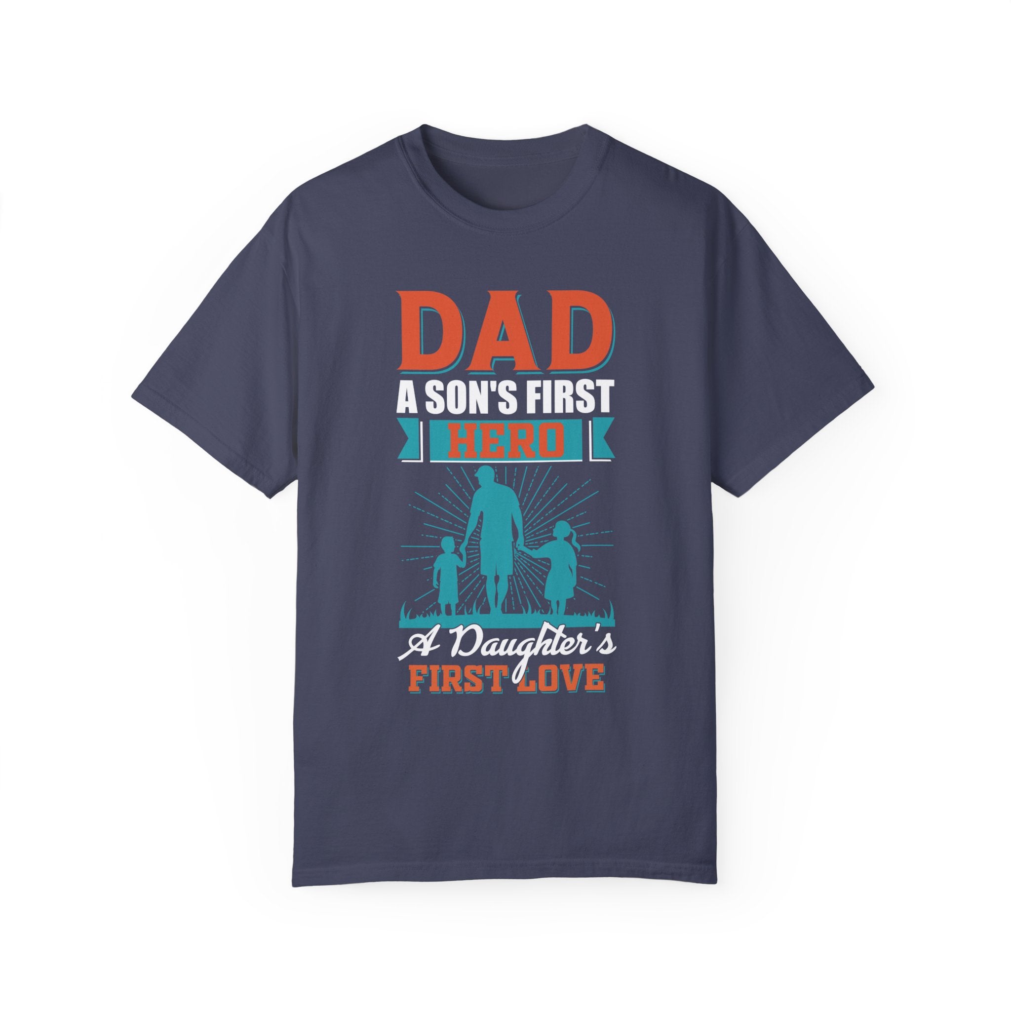 Dad Christmas Gift, shirt for dad, a son's first hero, a daughter's first love, gift for dad, dad t shirt, dad gift, dad of both shirt