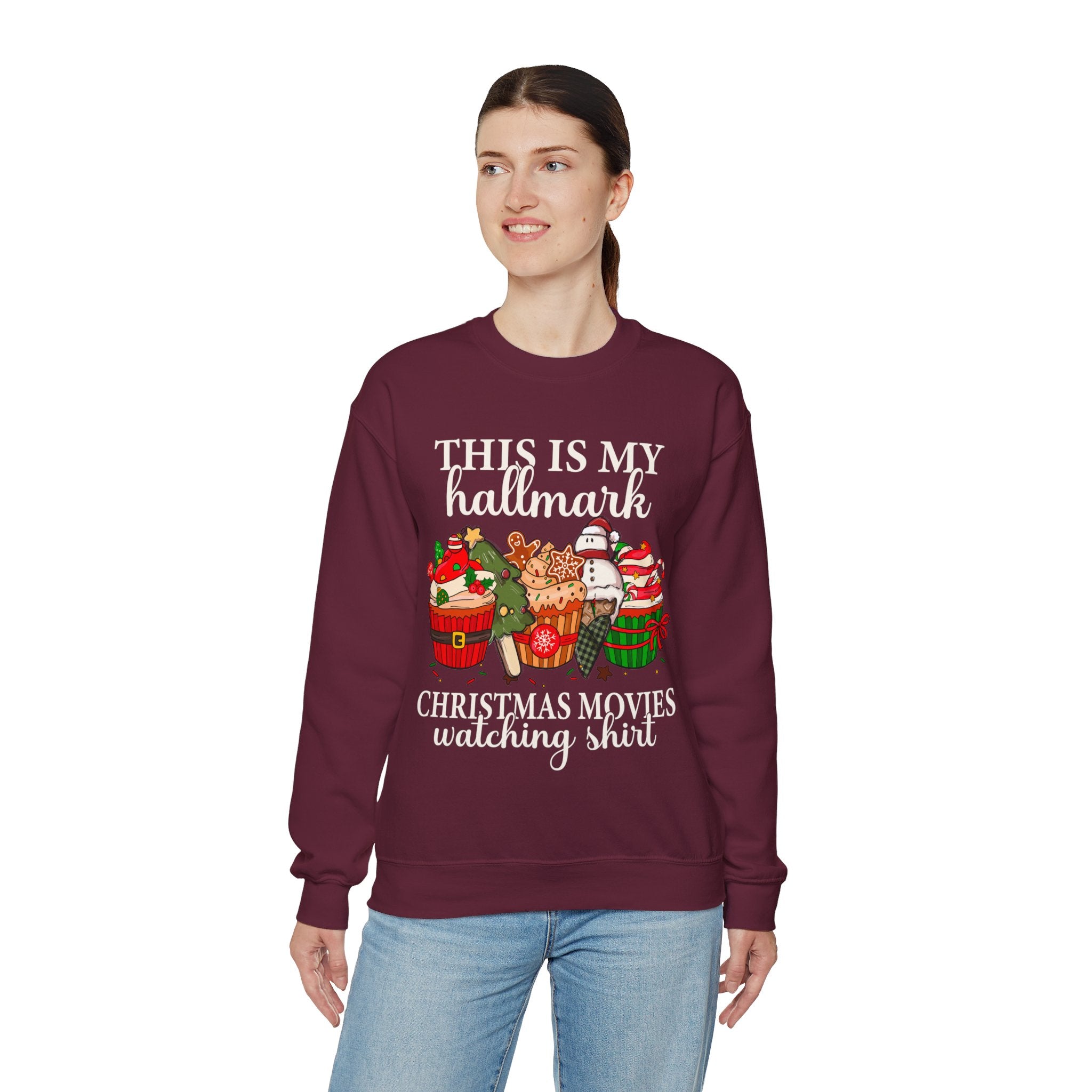 This is My Hallmark Christmas Movie Watching Sweatshirt, Hallmark Christmas Movies Shirt, Holiday Spirit Shirt, Hallmark Sweatshirt