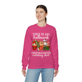 This is My Hallmark Christmas Movie Watching Sweatshirt, Hallmark Christmas Movies Shirt, Holiday Spirit Shirt, Hallmark Sweatshirt