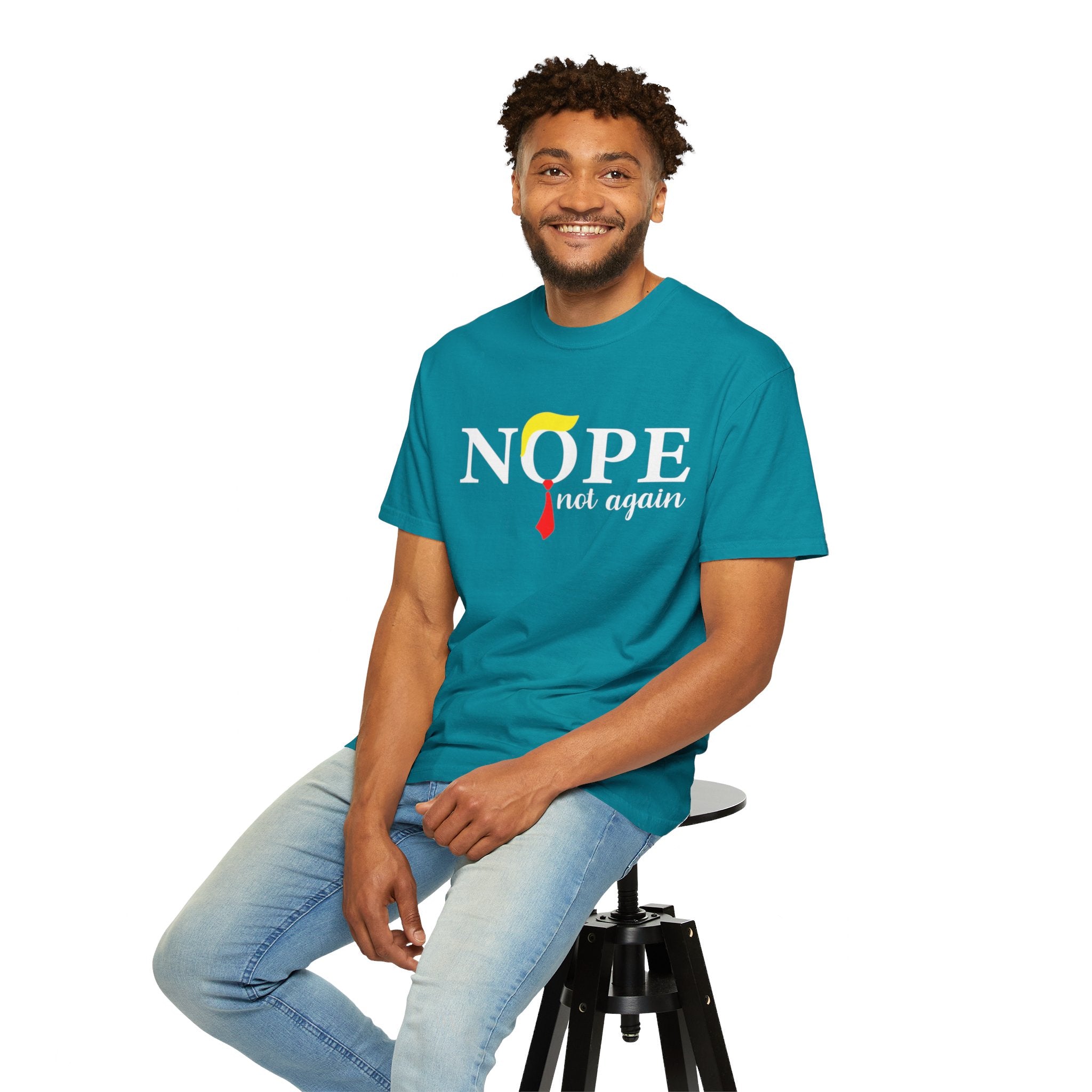 Nope Not Again T-Shirt, Anti-Trump Political T-Shirt, Funny Anti Trump Shirts, Nope Tee, Birthday Gift İdeas For Husband