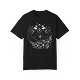 Mystical Moon Phase Witch Hands Shirt, Moon Phase T-Shirt, Celestial Shirt, Floral Moon Phase Tee, Boho Shirt, Moon Gift Shirt For Woman