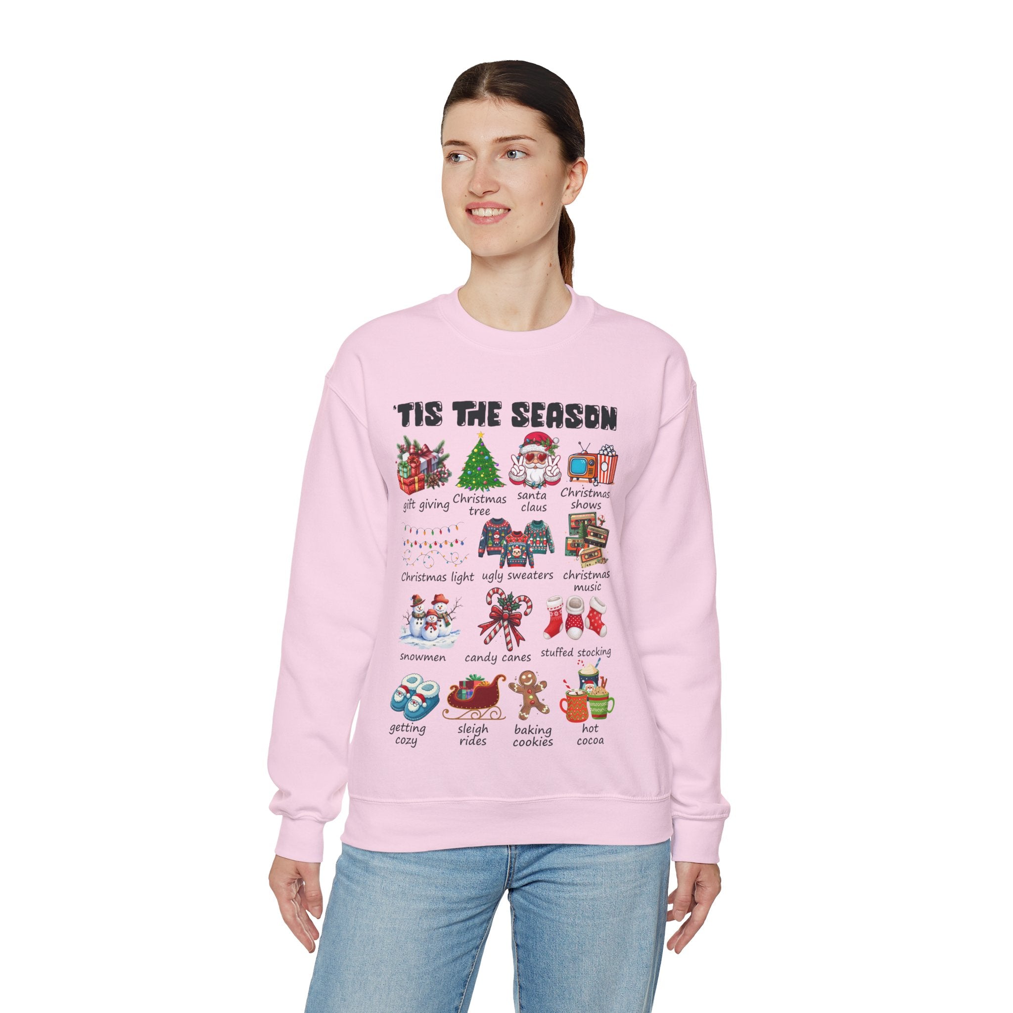 Tis the Season Christmas Sweatshirt, Christmas Tis The Season Shirt, Merry Christmas Shirt, Christmas Sweatshirt For Women, Cute Winter Top