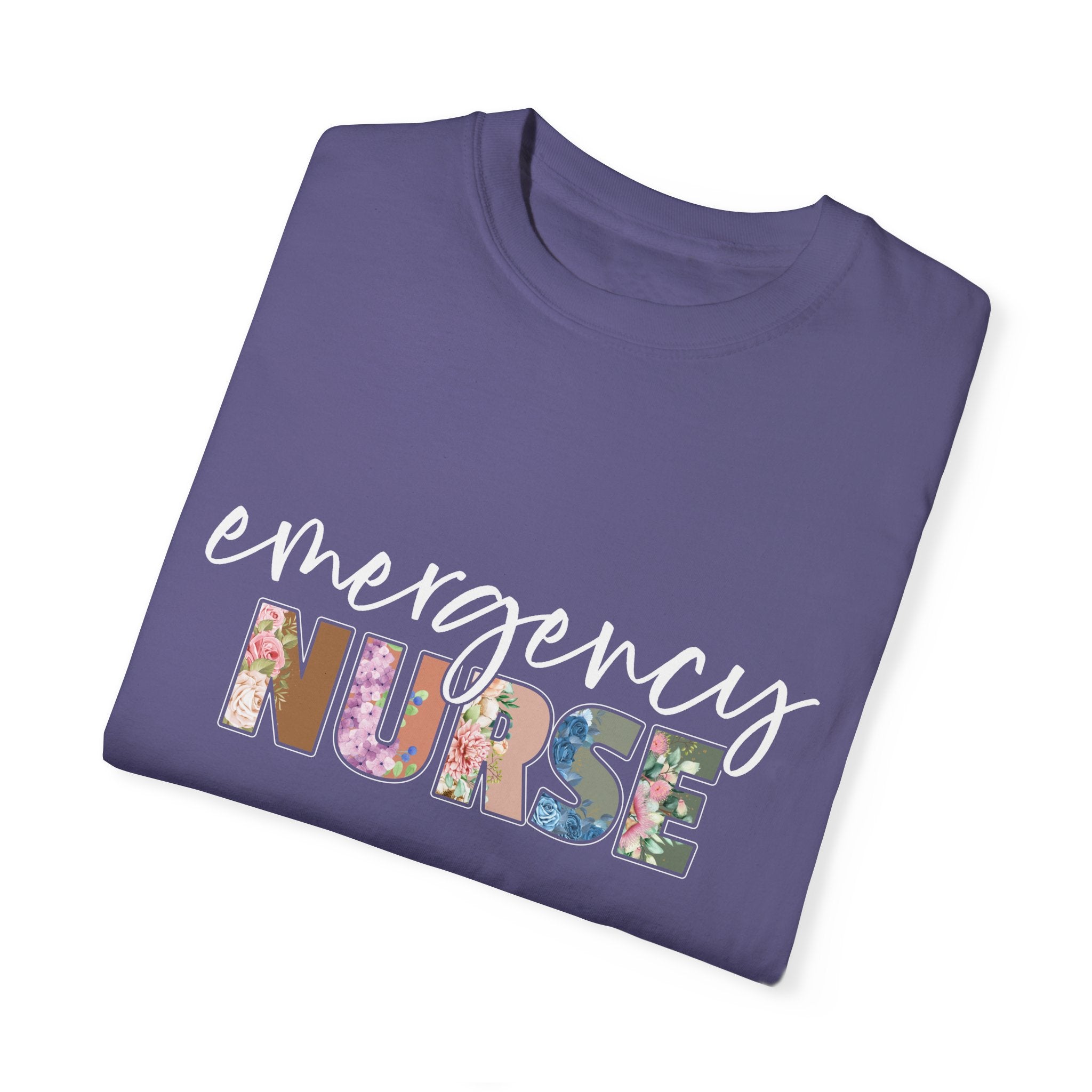 Floral Emergency Nurse Shirt, Emergency Nurse T-Shirt, Emergency Room Nurse Tshirt, Emergency Department Gift For New Er Nurse