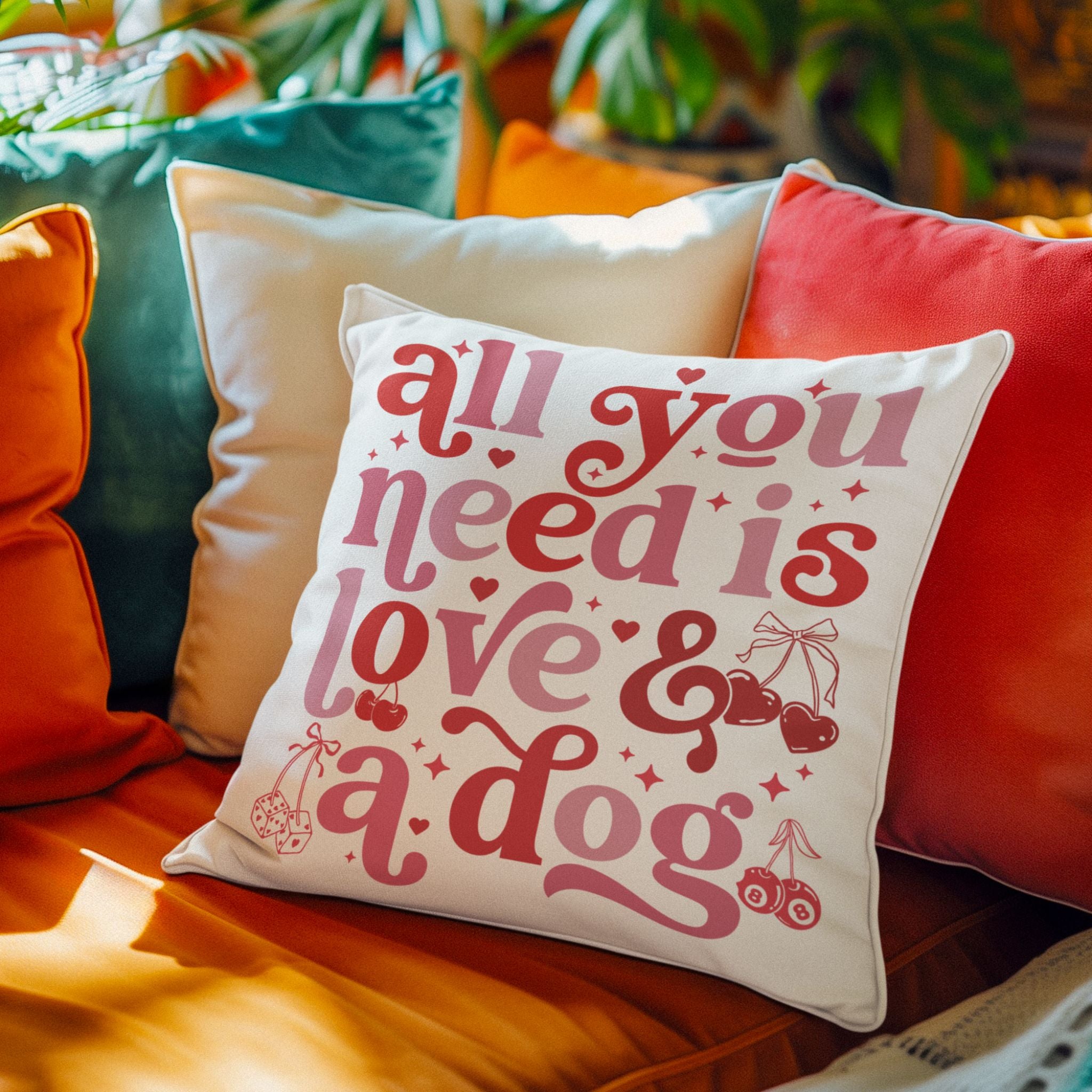 All You Need is LOVE and a DOG Pillow