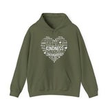 Be Kind Heart Graphic Hoodie