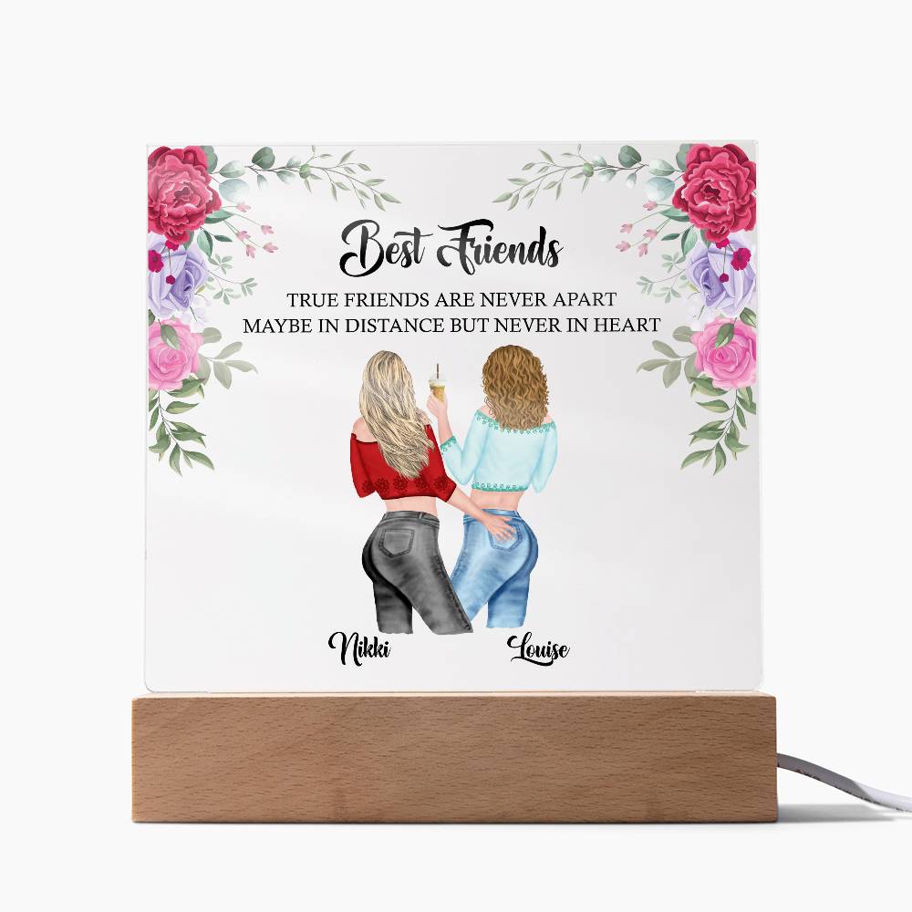 Best friend acrylic plaque