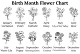 Customized Birth Month Flower Journal, Personalized Birth Flower Gift, Gift for Mom, Gift for Her, Birth Flower Journal