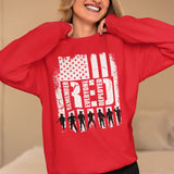 Red Friday Remember Everyone Deployed Sweatshirt, Red Friday Sweater, American Flag Us Veteran Sweatshirt, Red Friday Shirt, Veteran Shirt