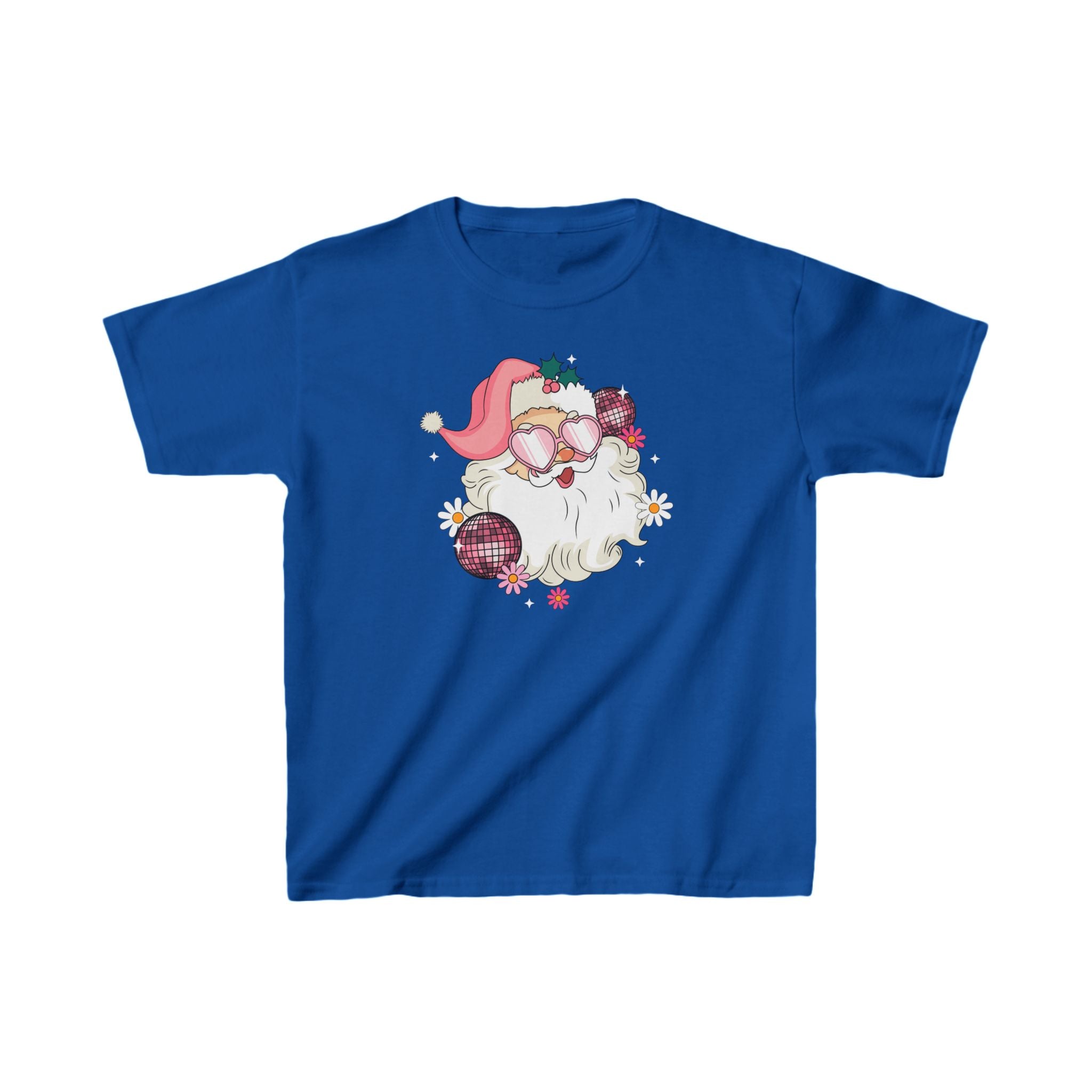 Christmas Pink Santa Kids Shirt 